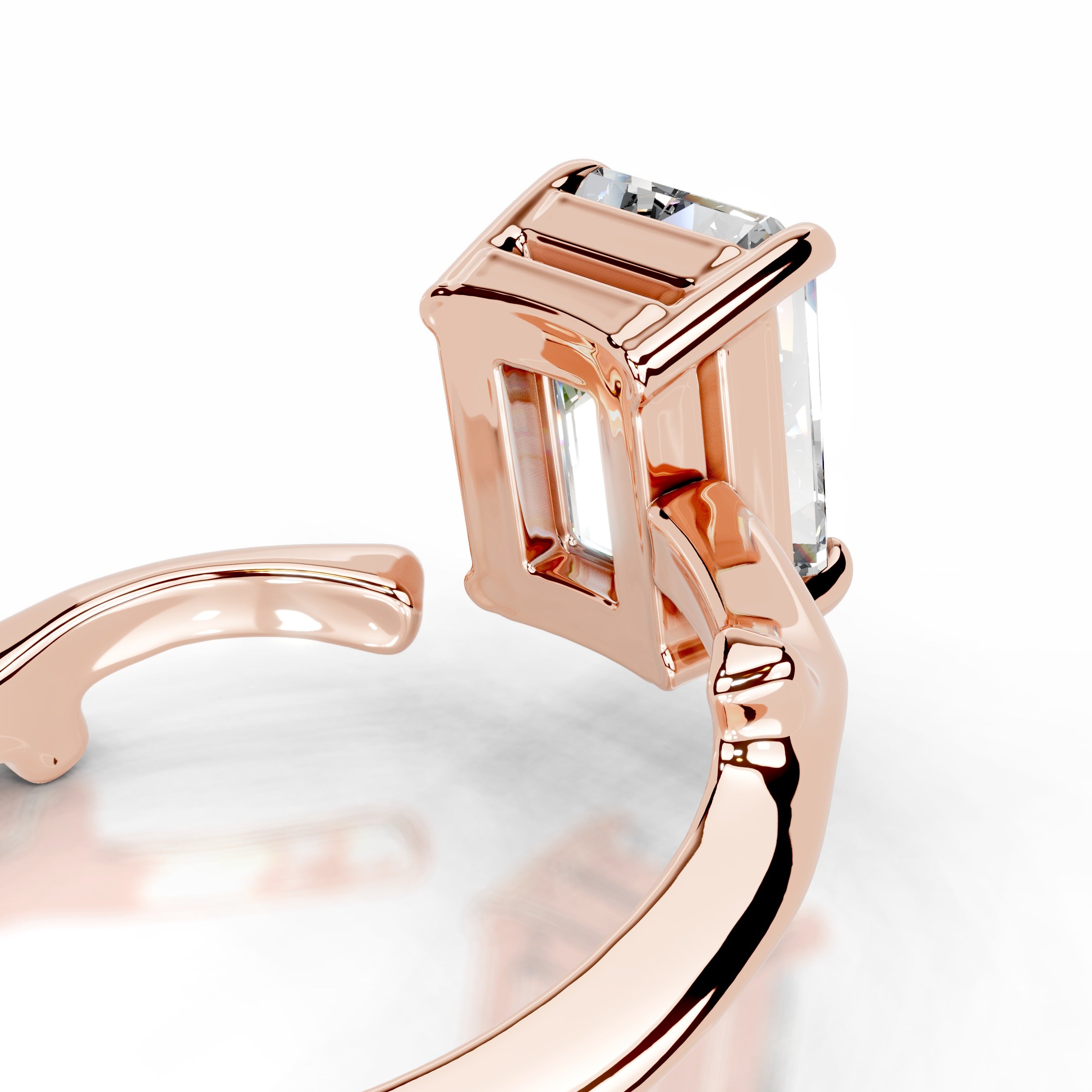 Branching Elegance Lab Grown Diamond Ring - 14K Rose Gold