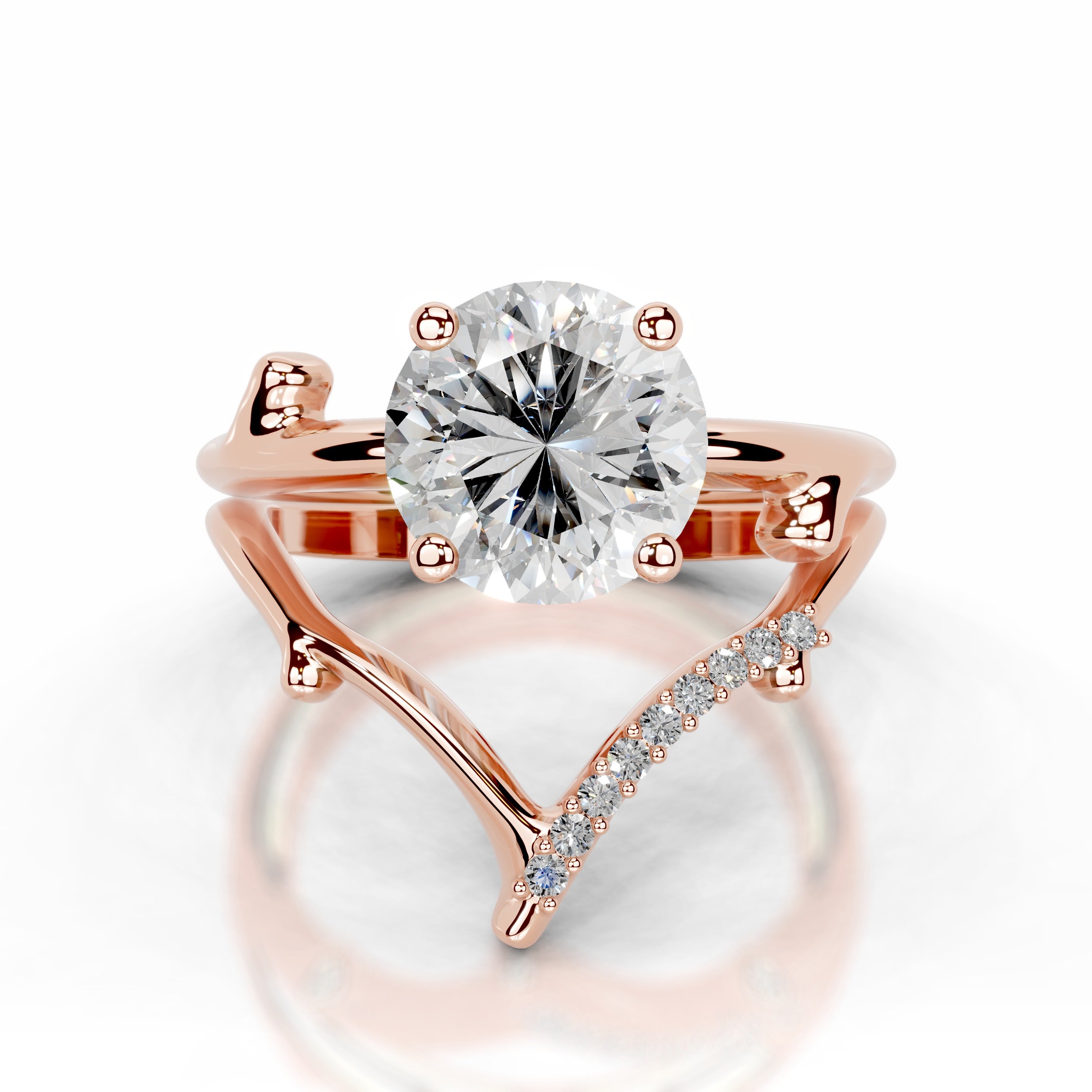 Blossom‘s Sparkle Lab Bridal Set - 14K Rose Gold