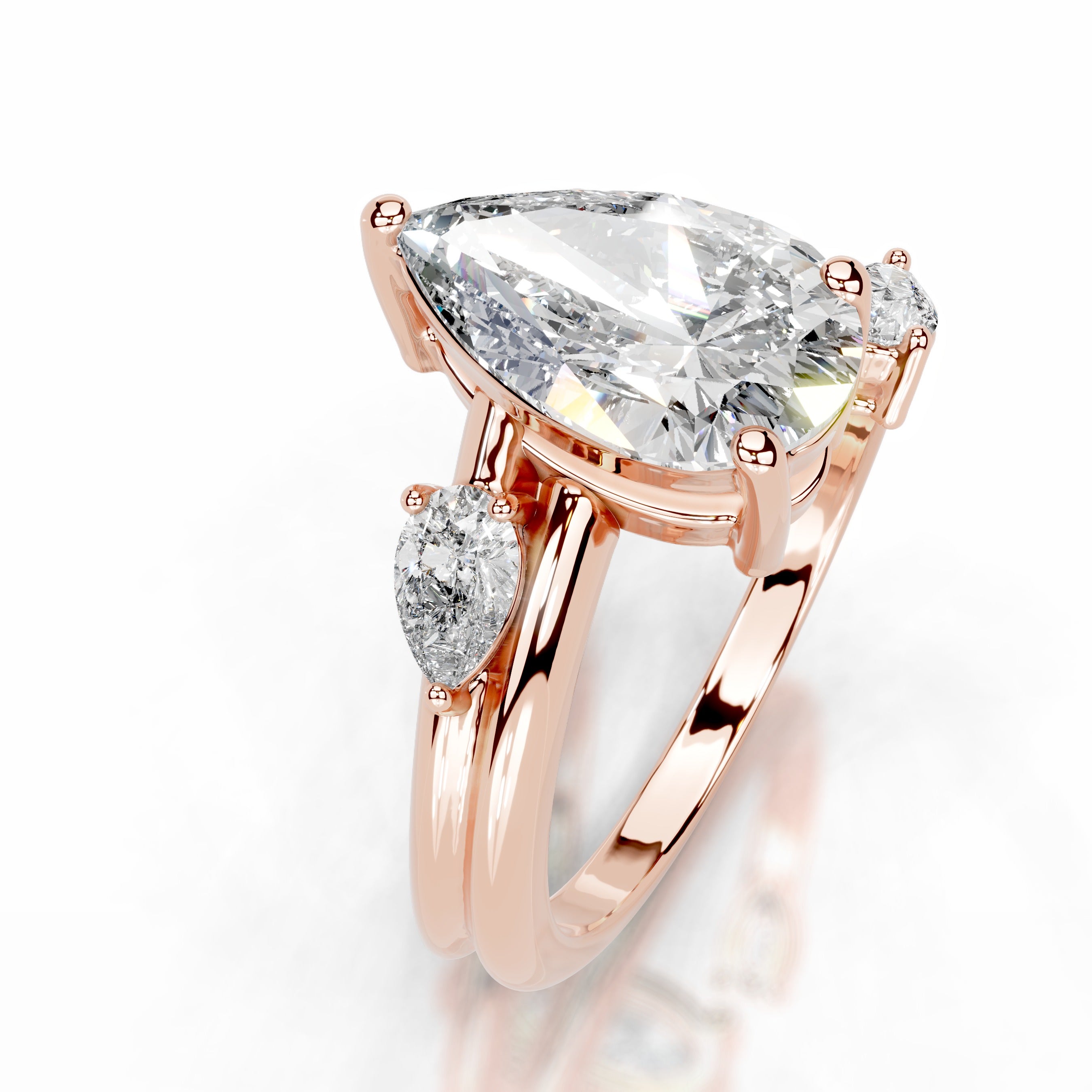 Eternal Bloom Ring Lab Grown Diamond Ring - 14K Rose Gold