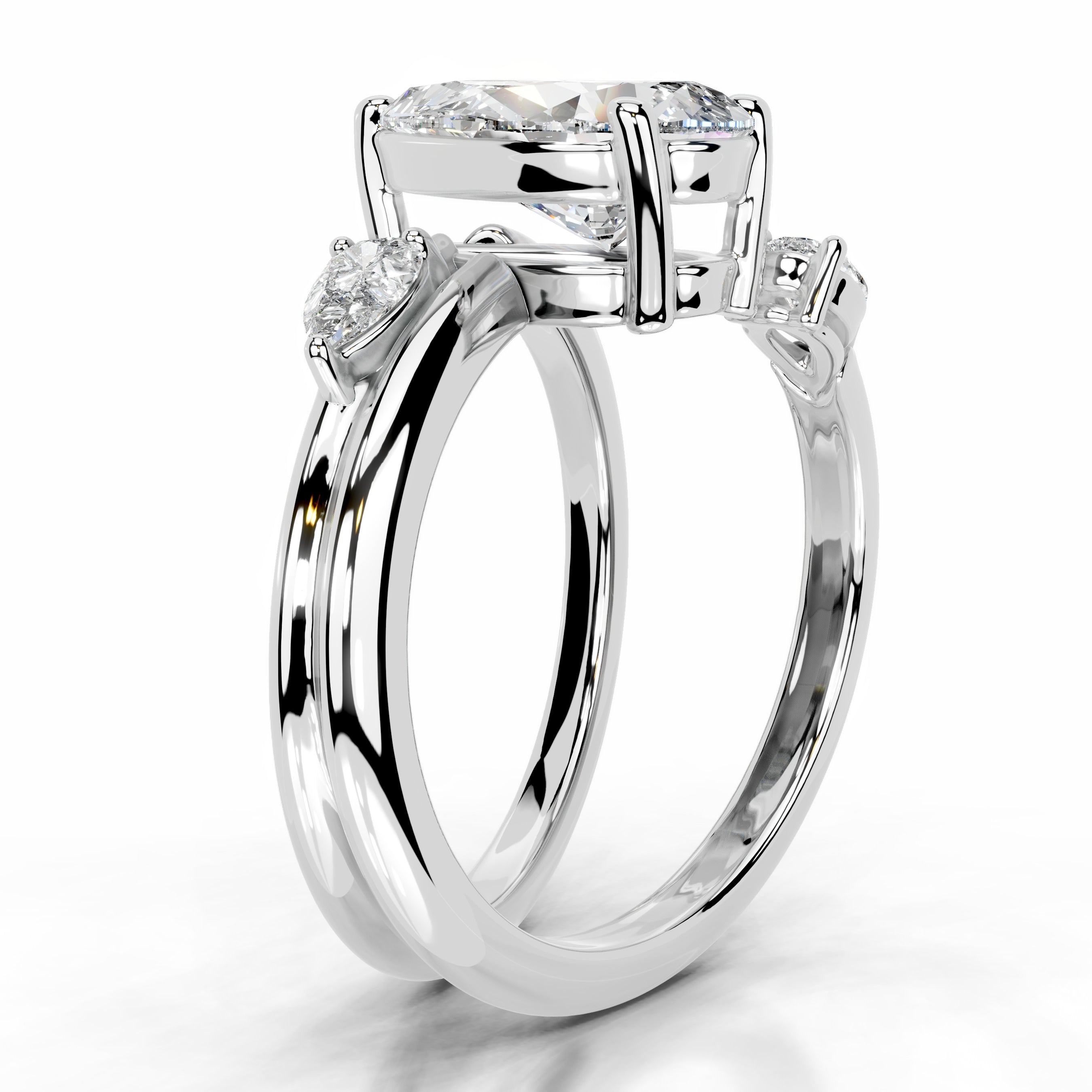 Eternal Bloom Ring Lab Grown Diamond Ring - 14K White Gold