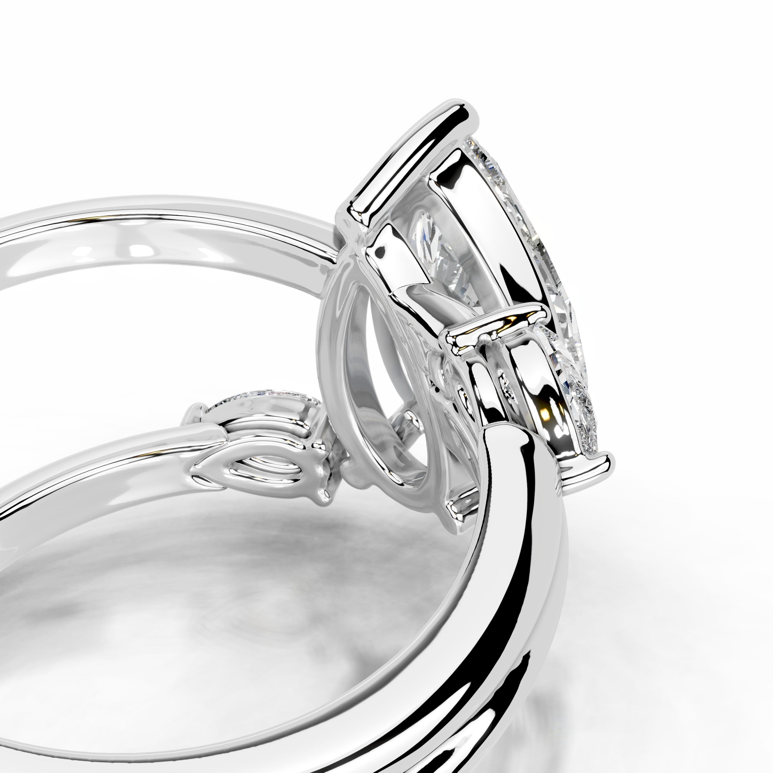 Eternal Bloom Ring Lab Grown Diamond Ring - 14K White Gold