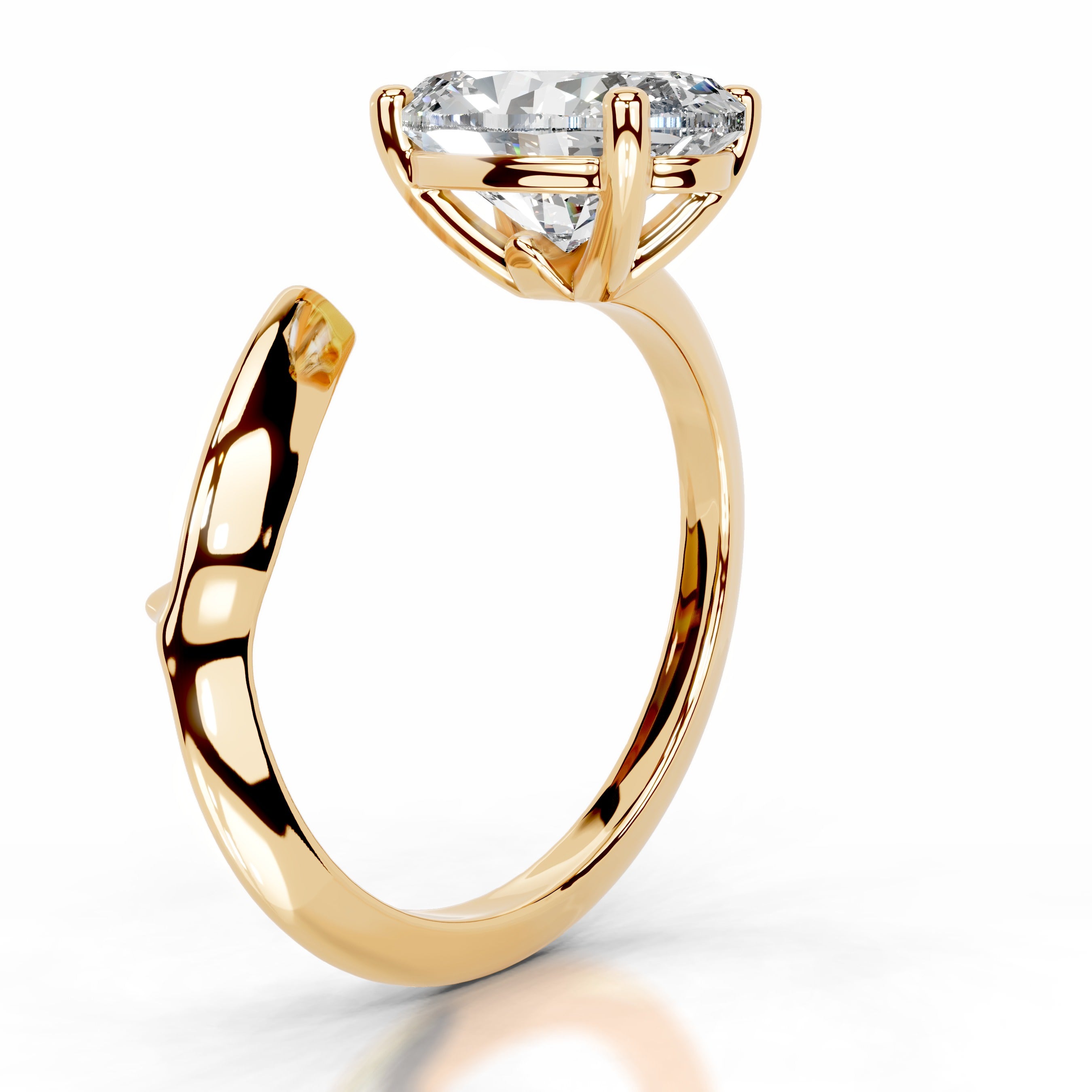 Diamond Delicacy Lab Grown Diamond Ring - 18K Yellow Gold