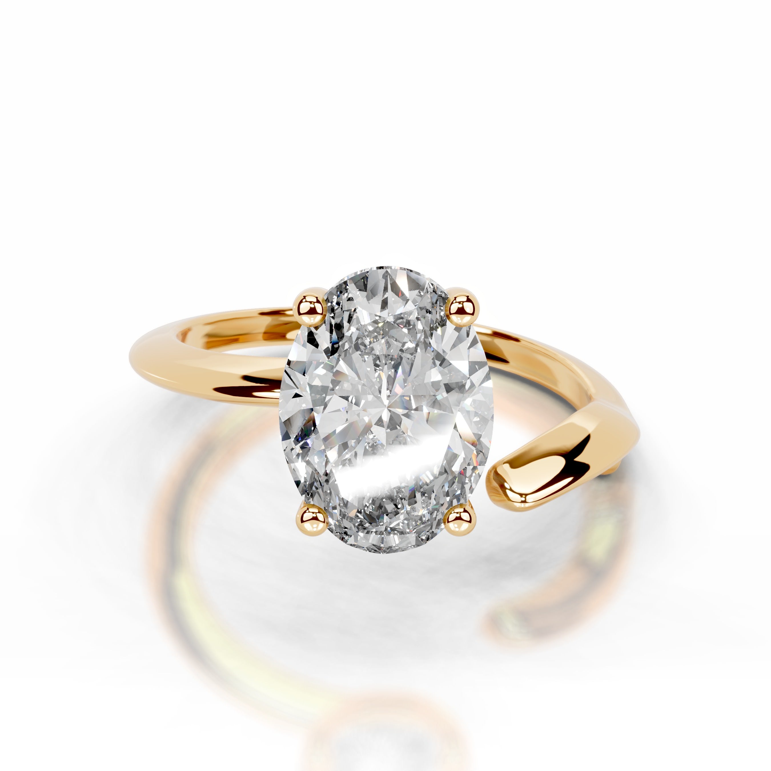 Diamond Delicacy Lab Grown Diamond Ring - 18K Yellow Gold