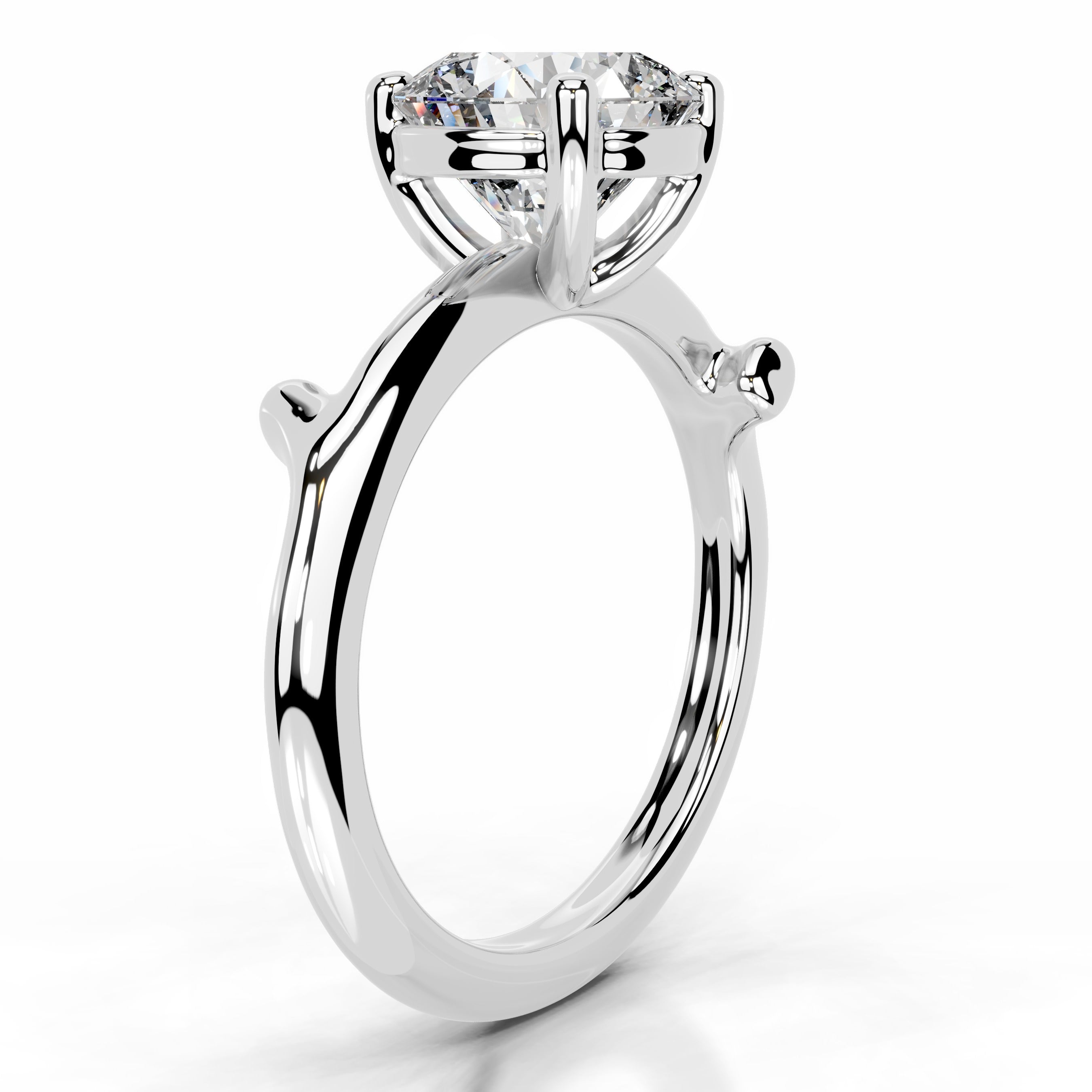 Nature's Embrace Lab Grown Diamond Ring - 14K White Gold