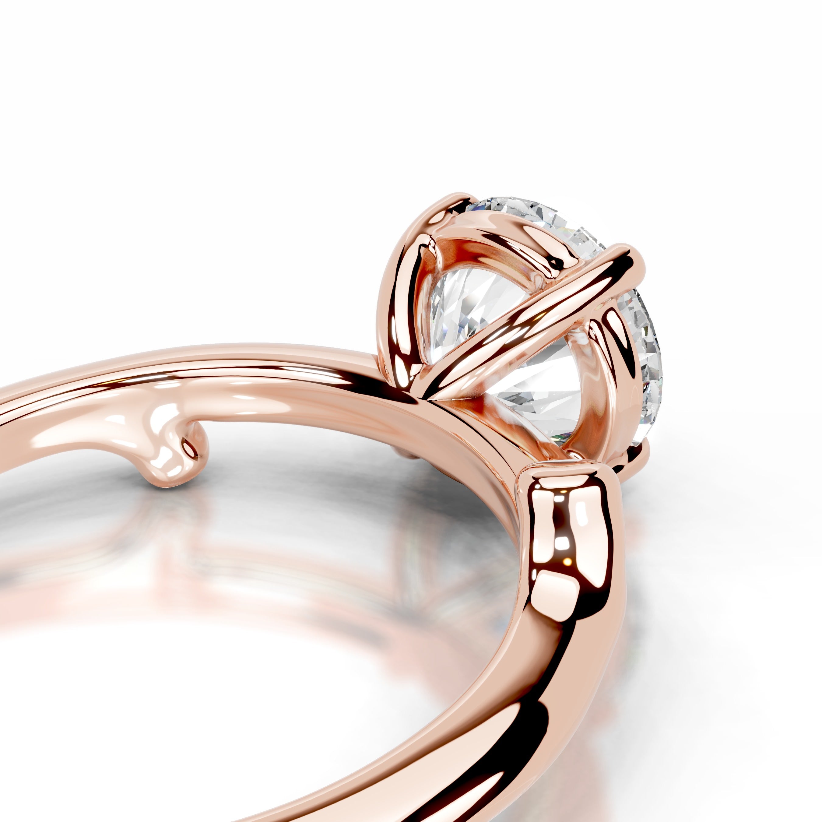 Nature's Embrace Lab Grown Diamond Ring - 14K Rose Gold