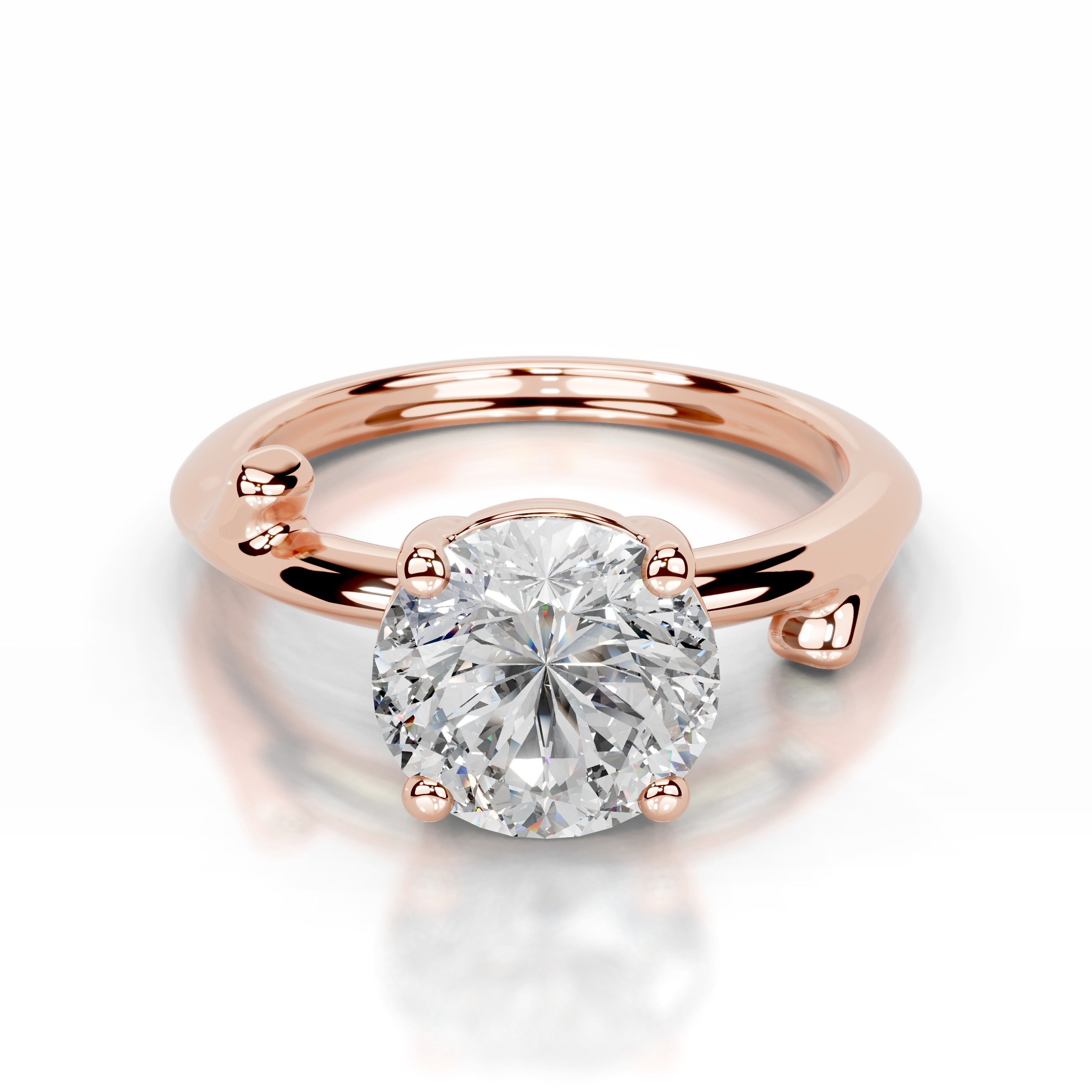 Nature's Embrace Lab Grown Diamond Ring - 14K Rose Gold