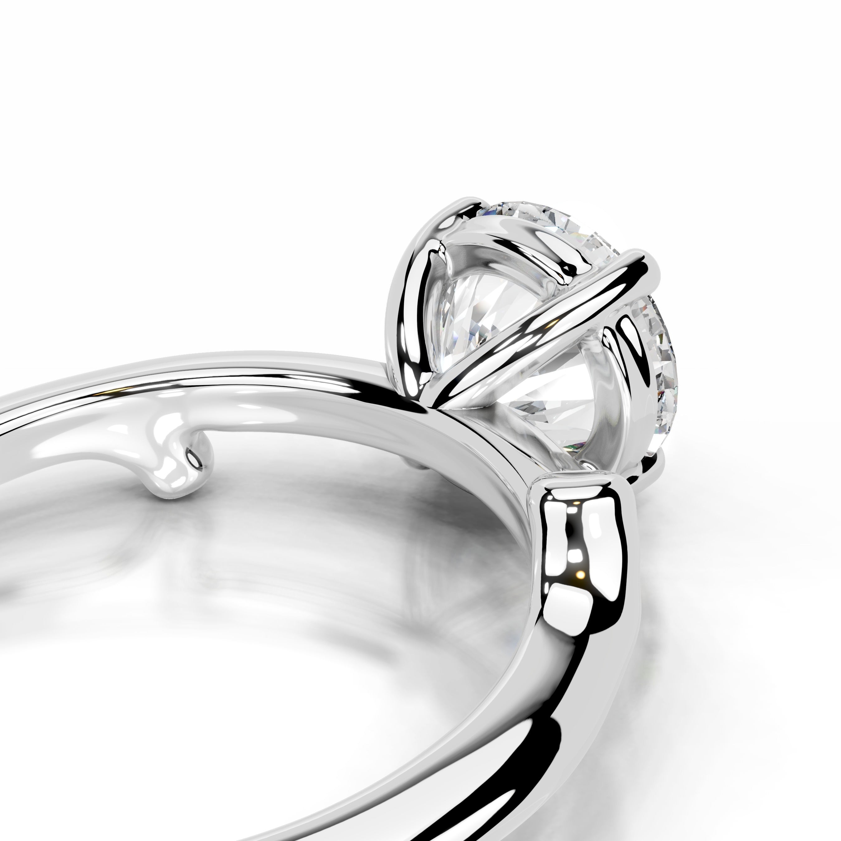 Nature's Embrace Lab Grown Diamond Ring - 14K White Gold