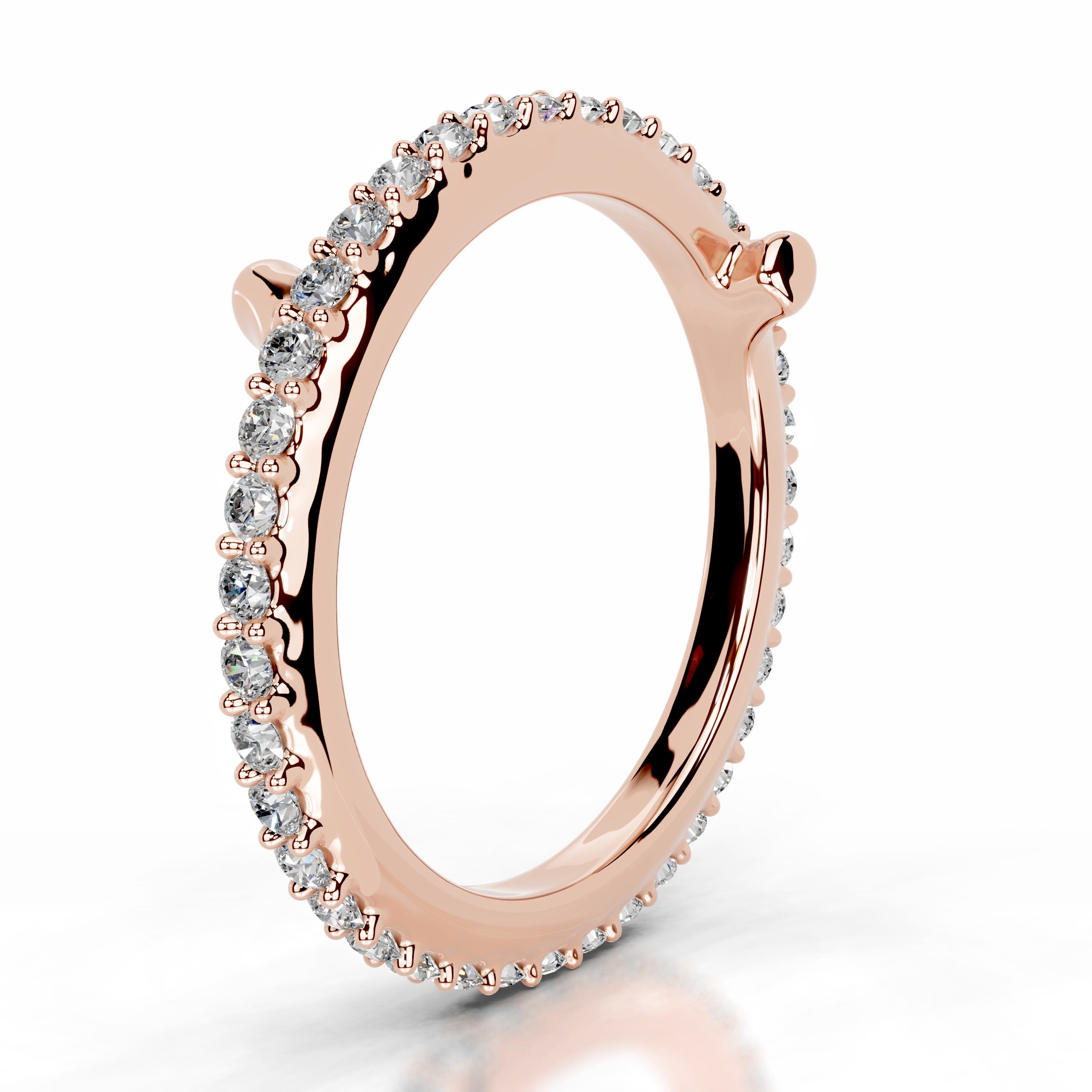 Eternal Love Lab Grown Diamond Wedding band - 14K Rose Gold