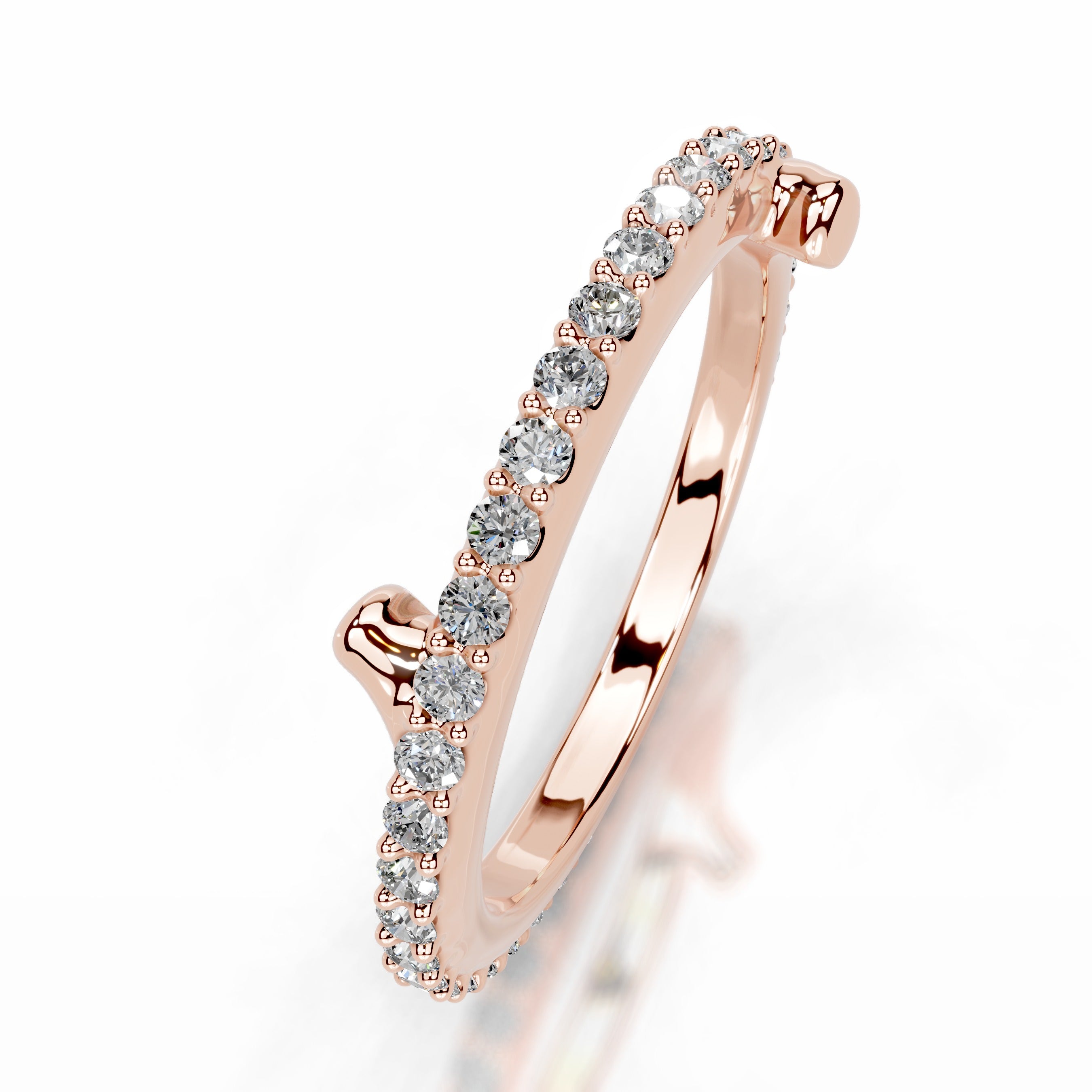 Eternal Love Lab Grown Diamond Wedding band - 14K Rose Gold