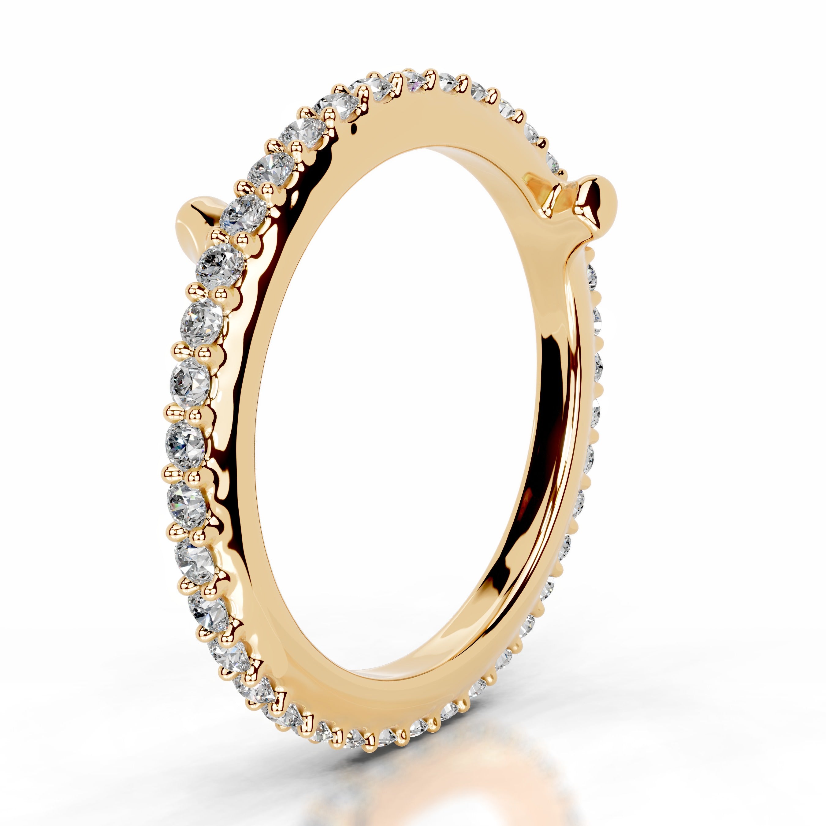 Eternal Love Lab Grown Diamond Wedding band - 18K Yellow Gold