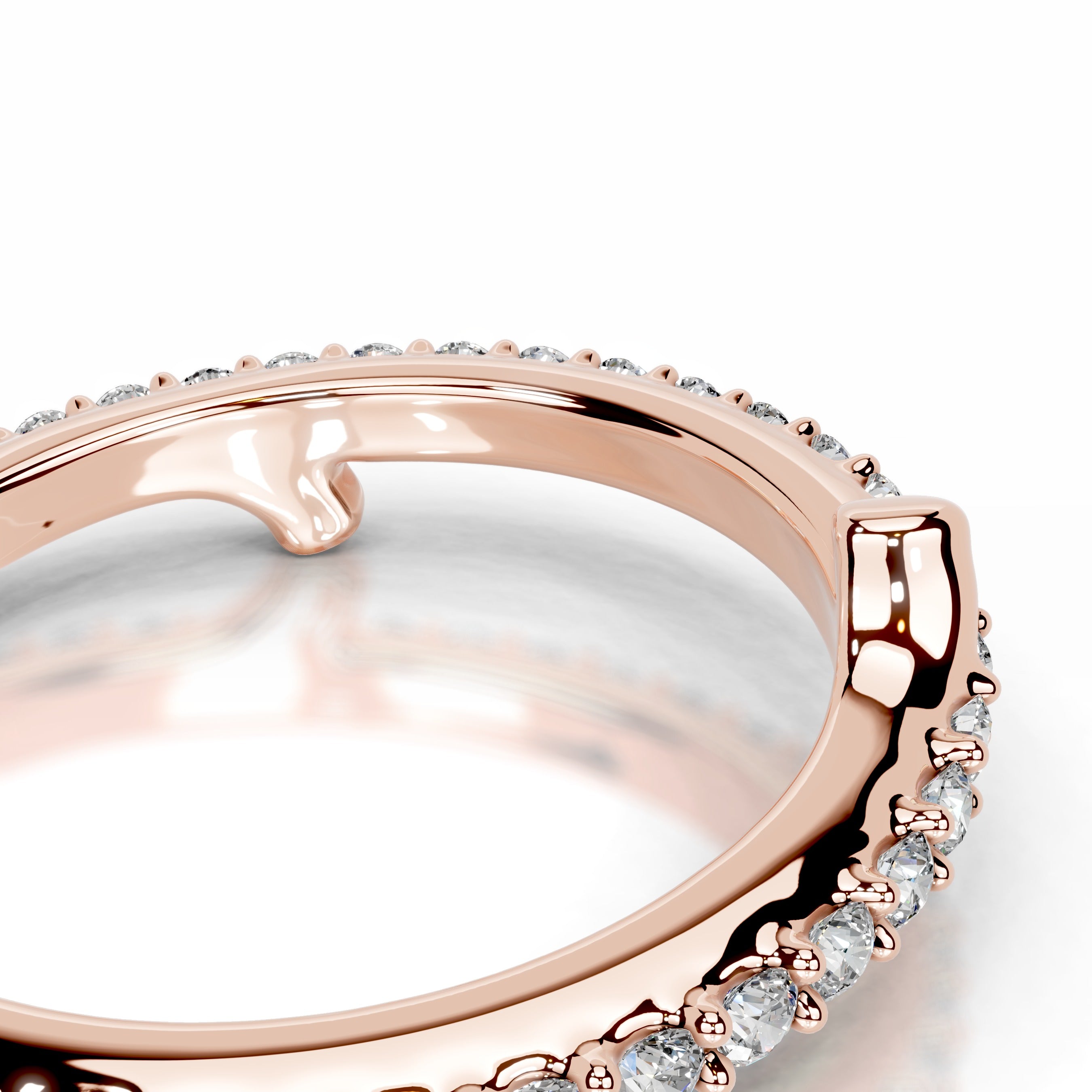 Eternal Love Lab Grown Diamond Wedding band - 14K Rose Gold