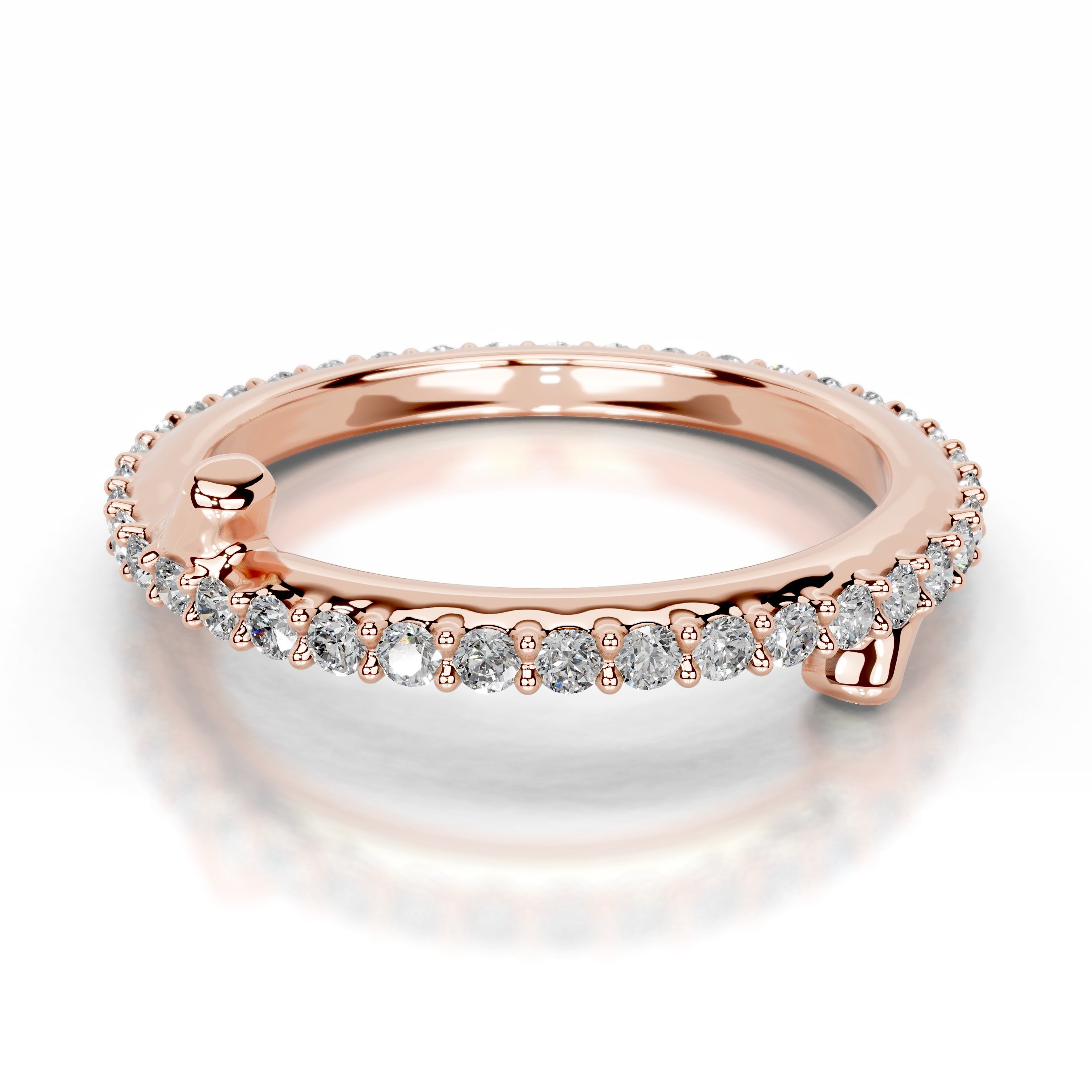 Eternal Love Lab Grown Diamond Wedding band - 14K Rose Gold