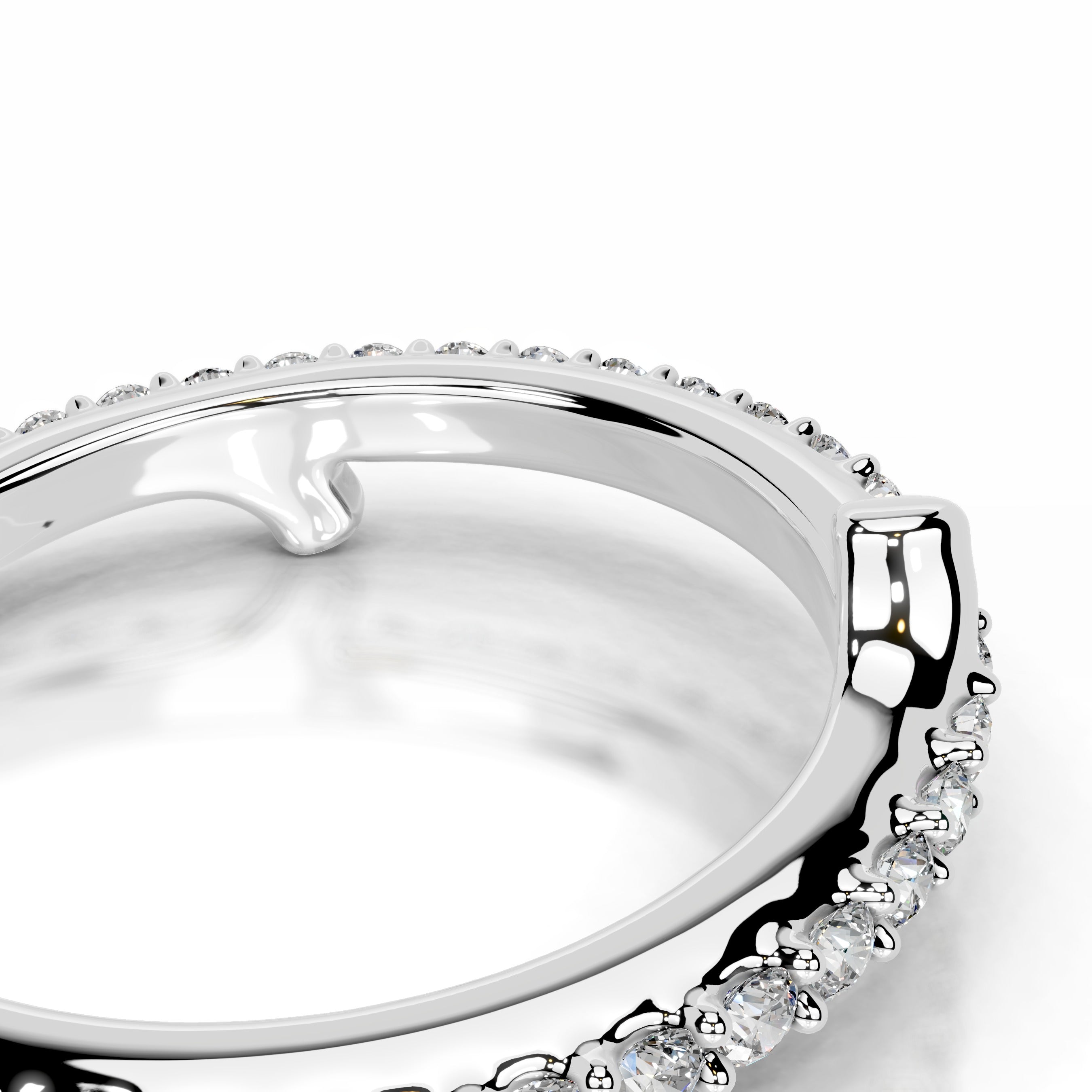 Eternal Love Lab Grown Diamond Wedding band - 14K White Gold