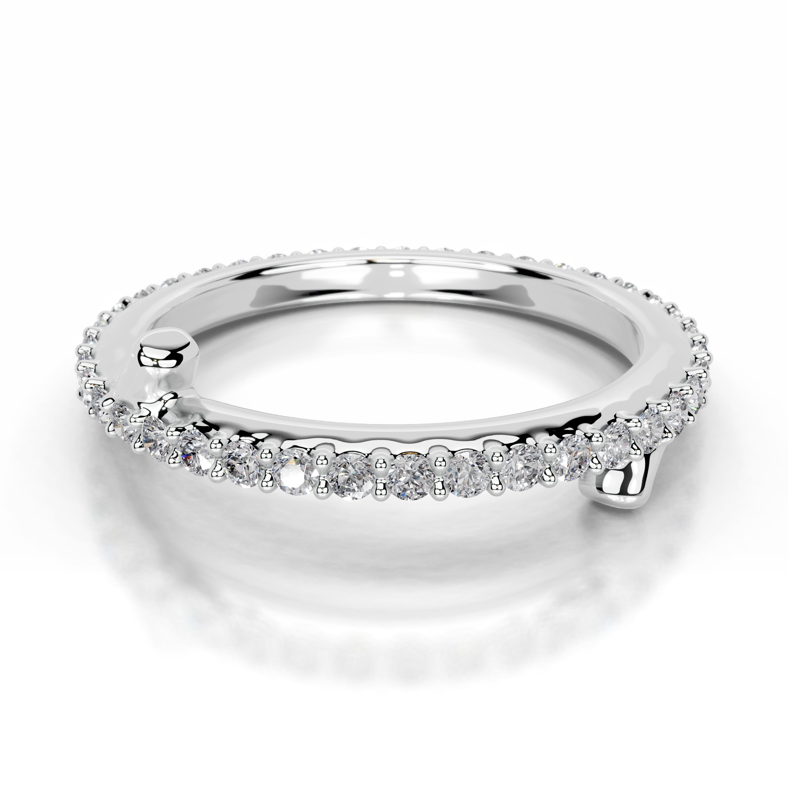 Eternal Love Lab Grown Diamond Wedding band - 14K White Gold