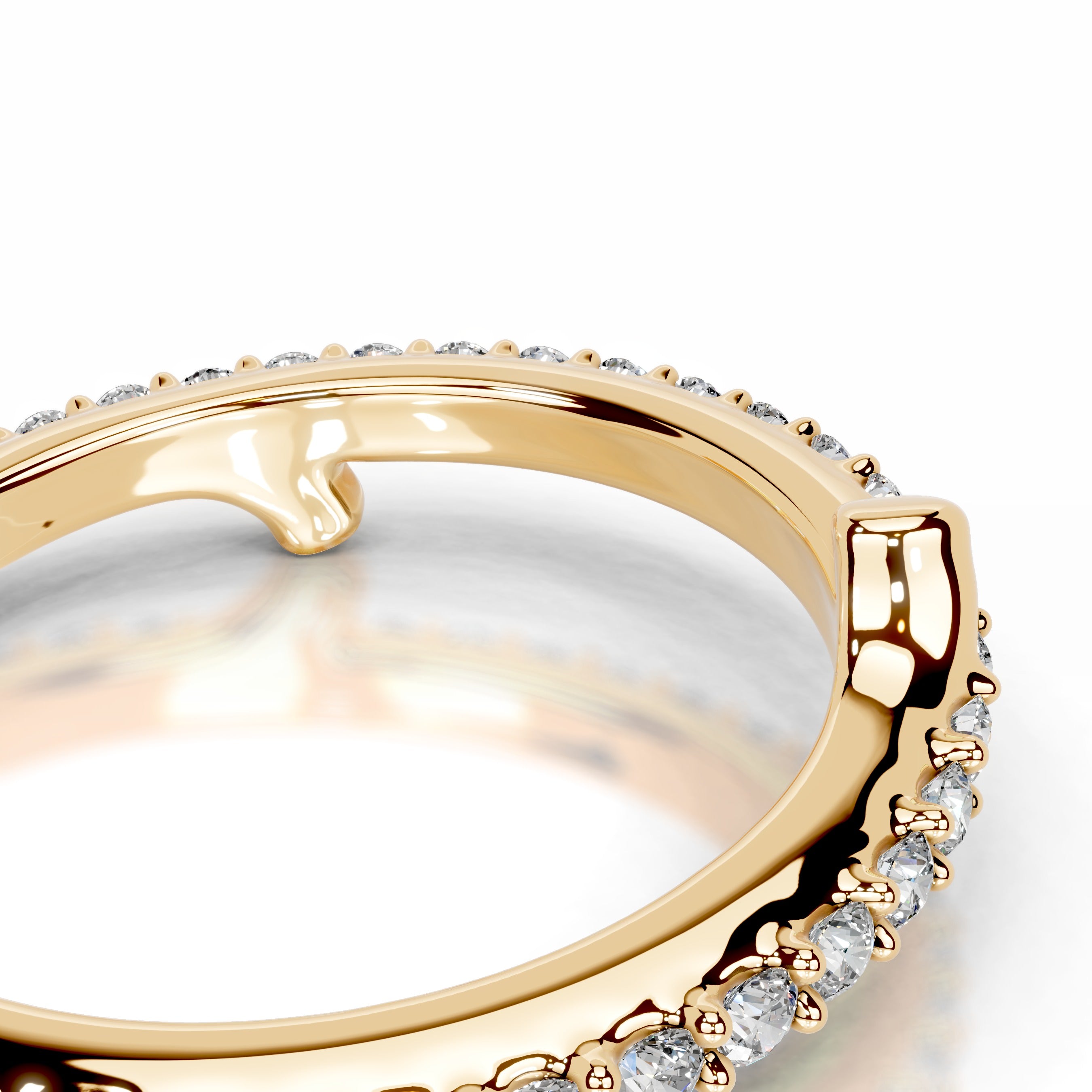 Eternal Love Lab Grown Diamond Wedding band - 18K Yellow Gold