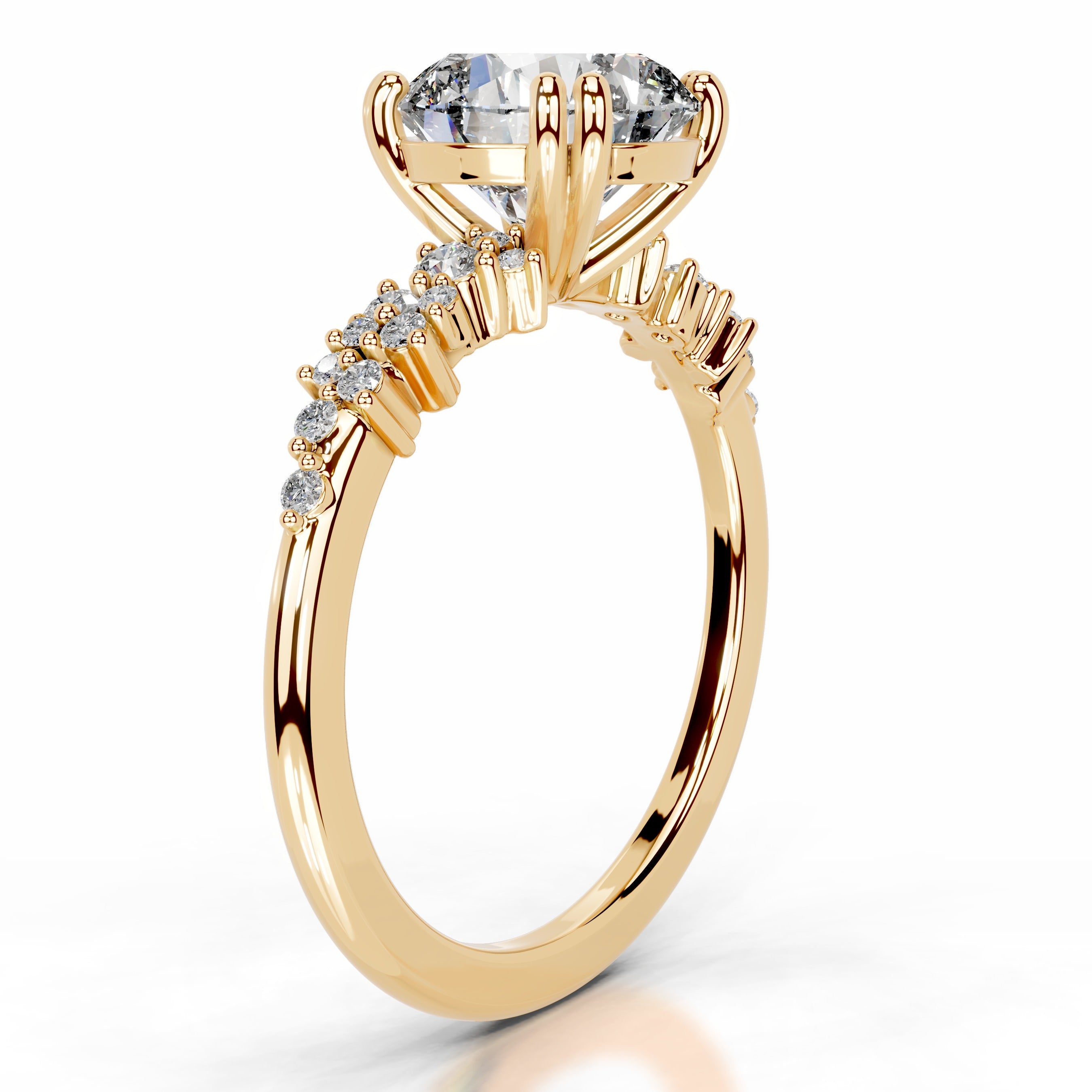 Emaline Lab Grown Diamond Ring - 18K Yellow Gold