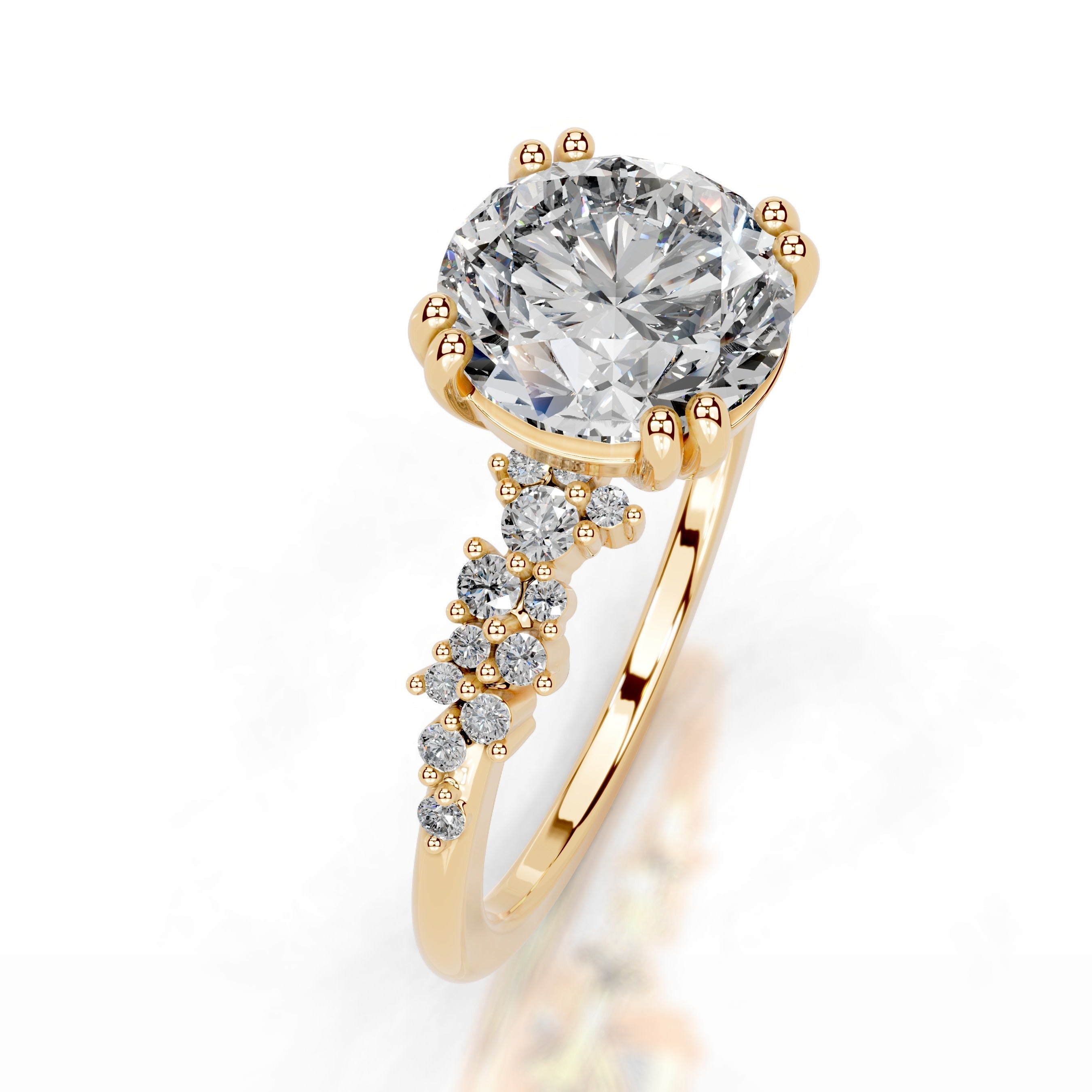 Emaline Lab Grown Diamond Ring - 18K Yellow Gold (RTS)