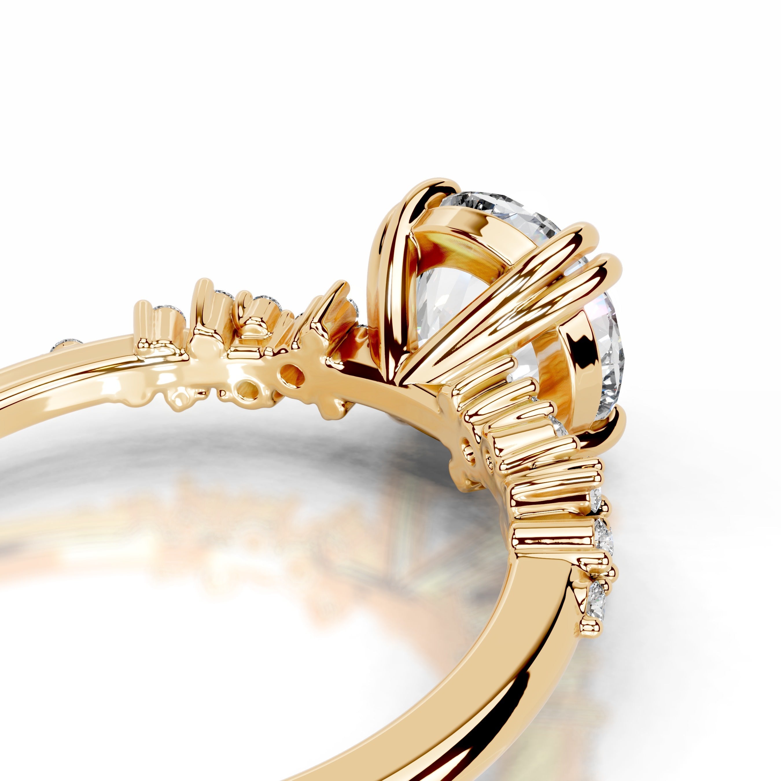 Emaline Lab Grown Diamond Ring - 18K Yellow Gold (RTS)