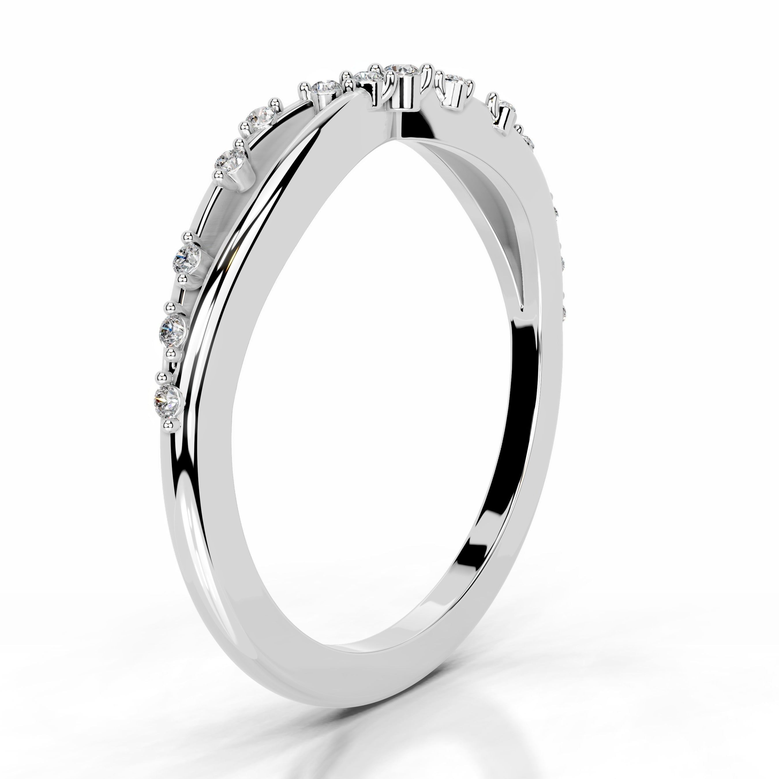 Ausha Lab Grown Diamond Wedding band - Platinum