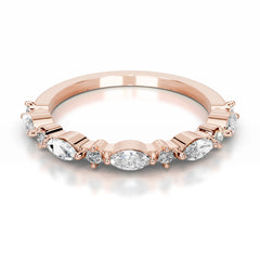 Vienna Lab Grown Diamond Wedding band - 14K Rose Gold