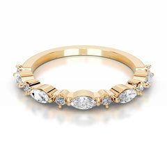 Vienna Lab Grown Diamond Wedding band - 18K Yellow Gold