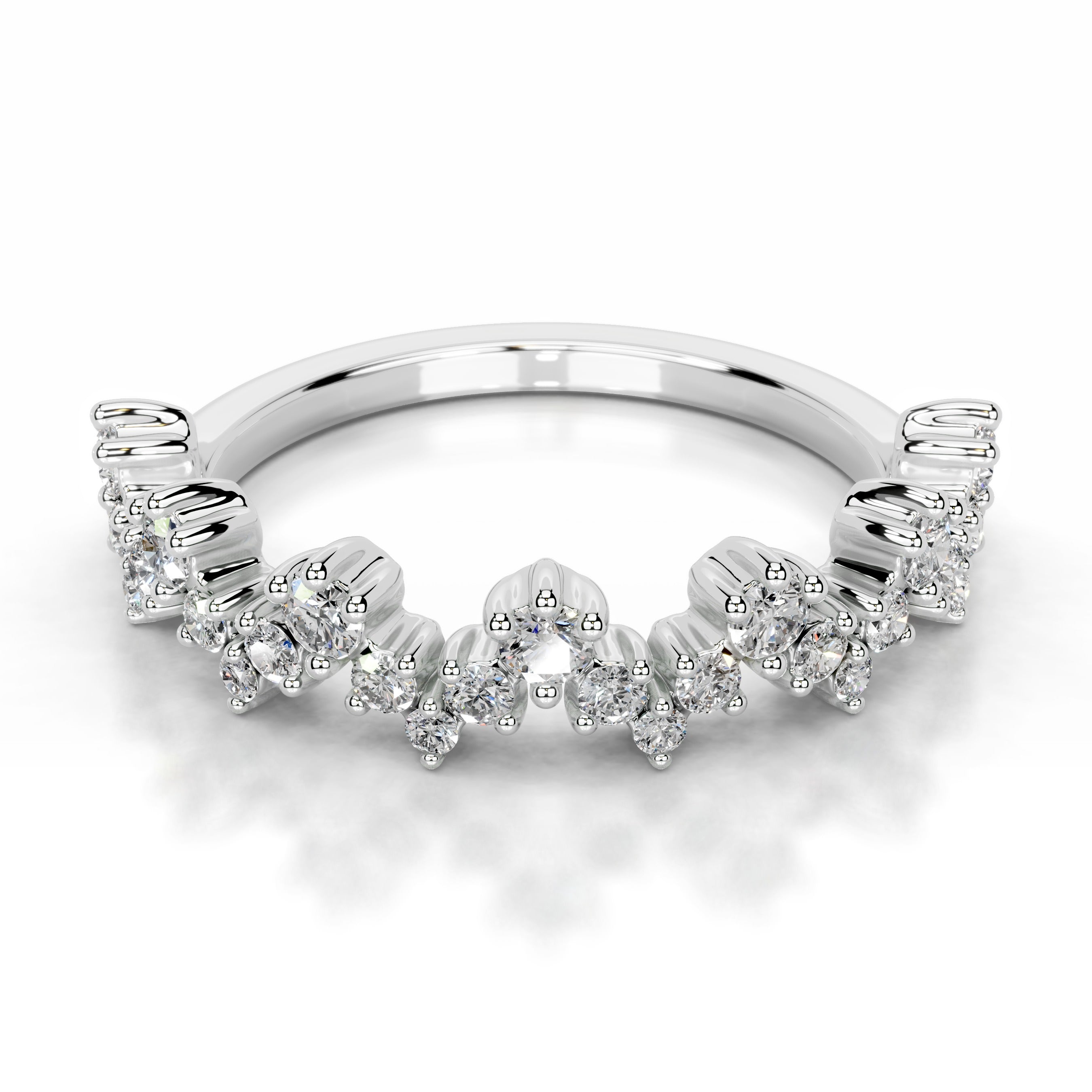 Julane Lab Grown Diamond Wedding band - 14K White Gold