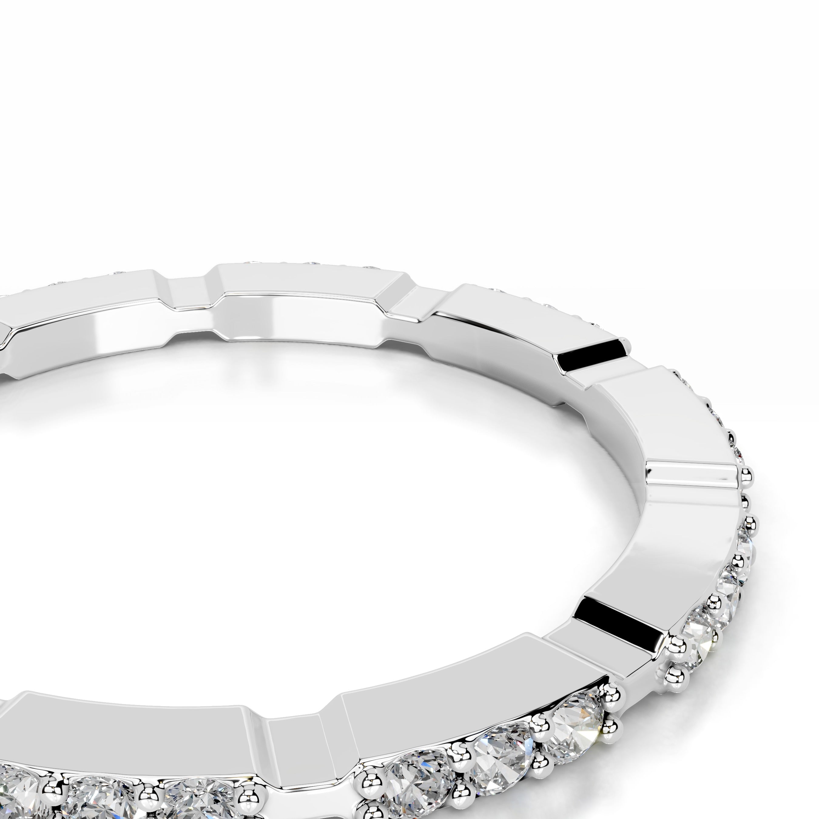 Octavia Lab Grown Diamond Wedding band - Platinum