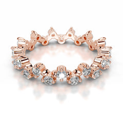 Wren Lab Grown Diamond Wedding band - 14K Rose Gold