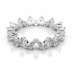 Wren Lab Grown Diamond Wedding band - 14K White Gold