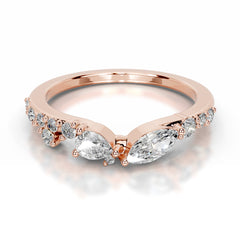 Faith Lab Grown Diamond Wedding band - 14K Rose Gold