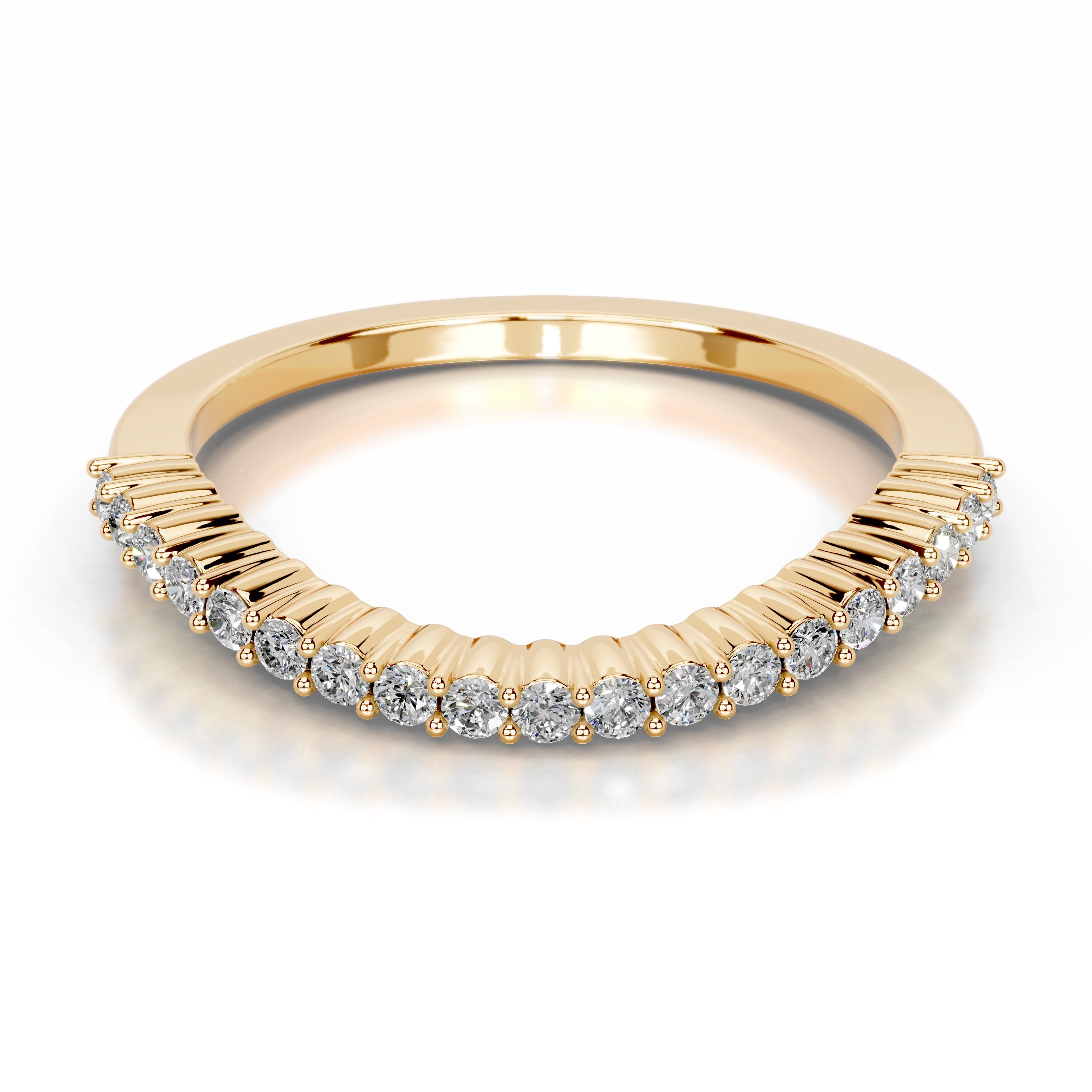 Rowan Lab Grown Diamond Wedding band - 18K Yellow Gold