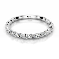 Sunniva Lab Grown Diamond Wedding band - Platinum