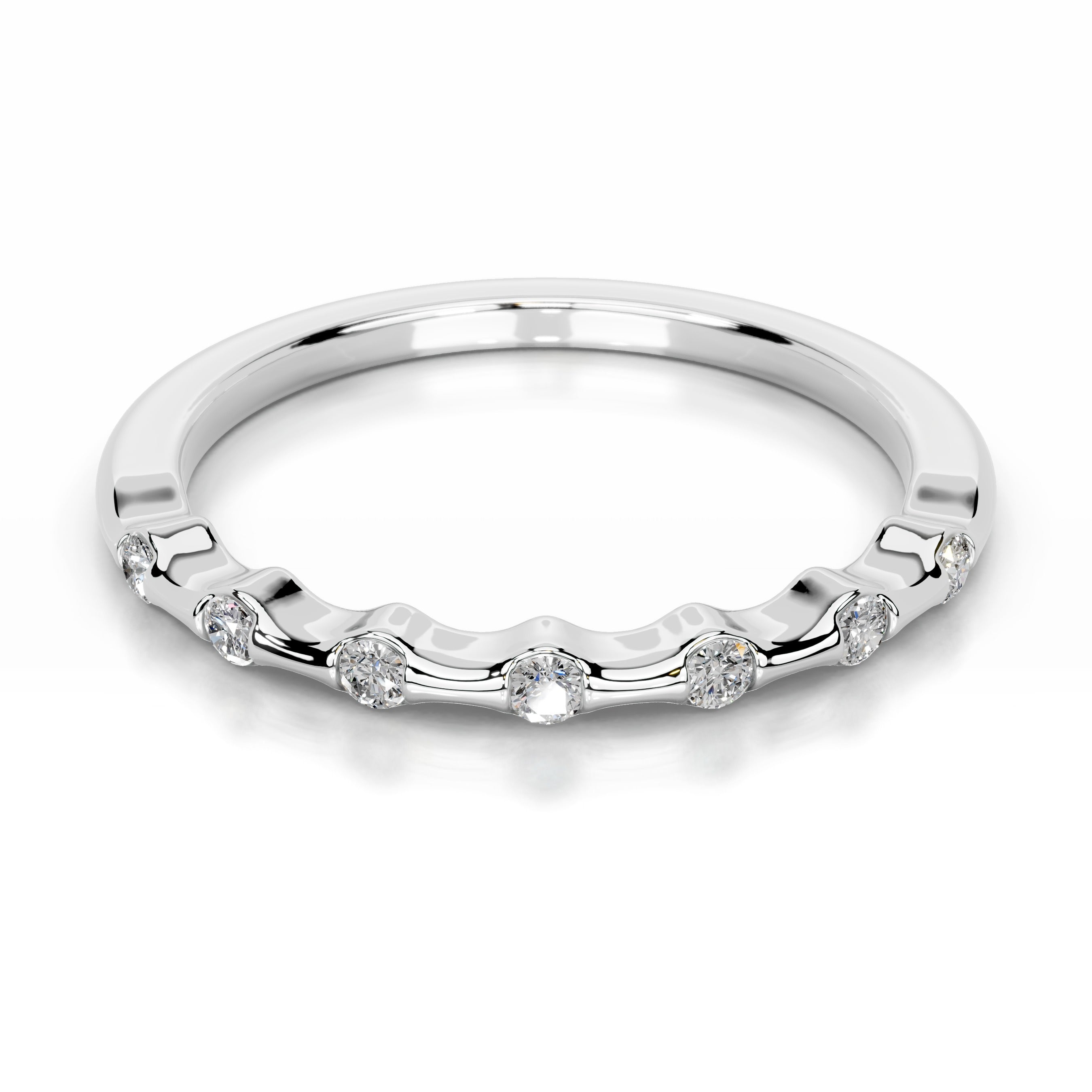 Sunny Lab Grown Diamond Wedding band - Platinum