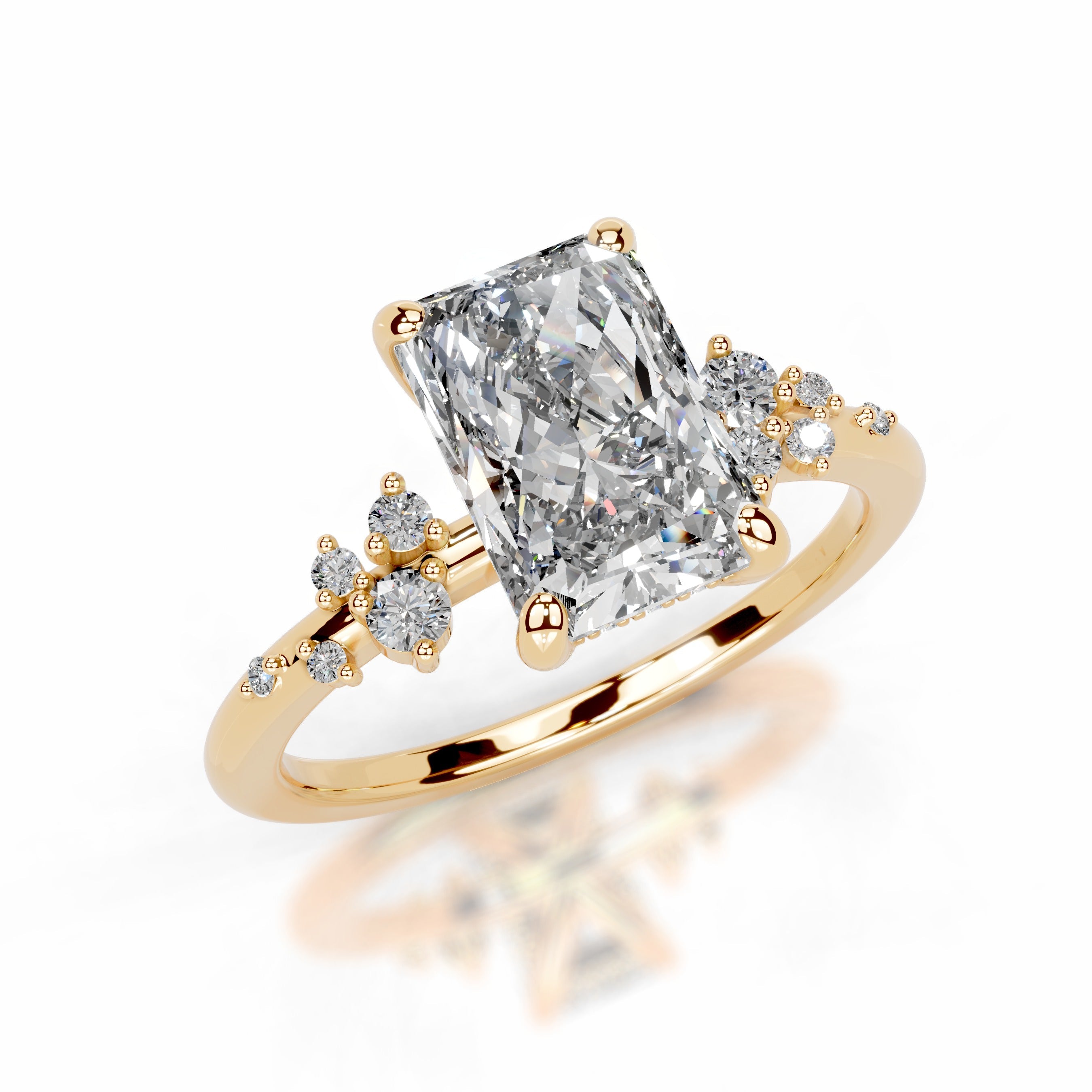 Maisie Lab Grown Diamond Ring - 18K Yellow Gold (RTS)