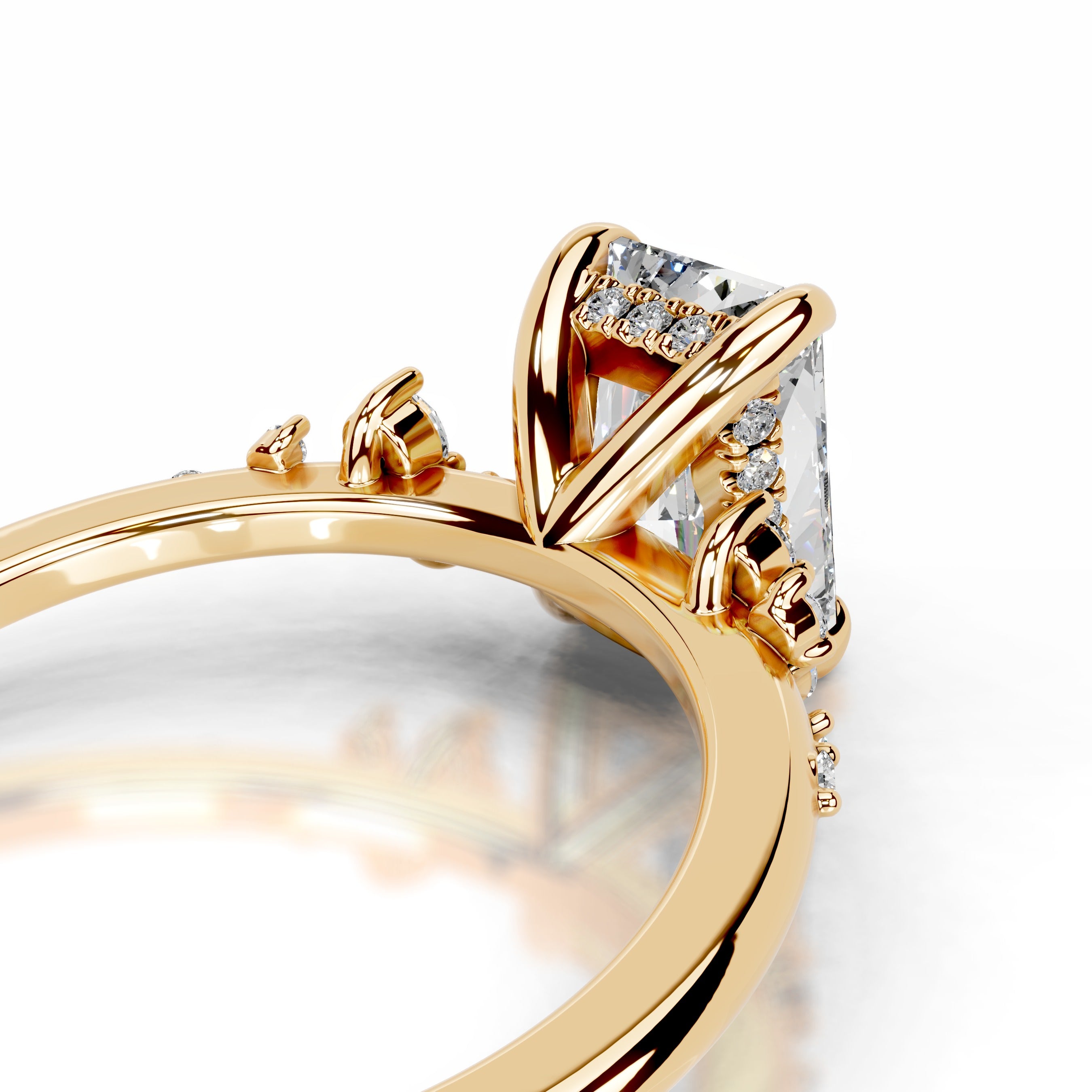Maisie Lab Grown Diamond Ring - 18K Yellow Gold