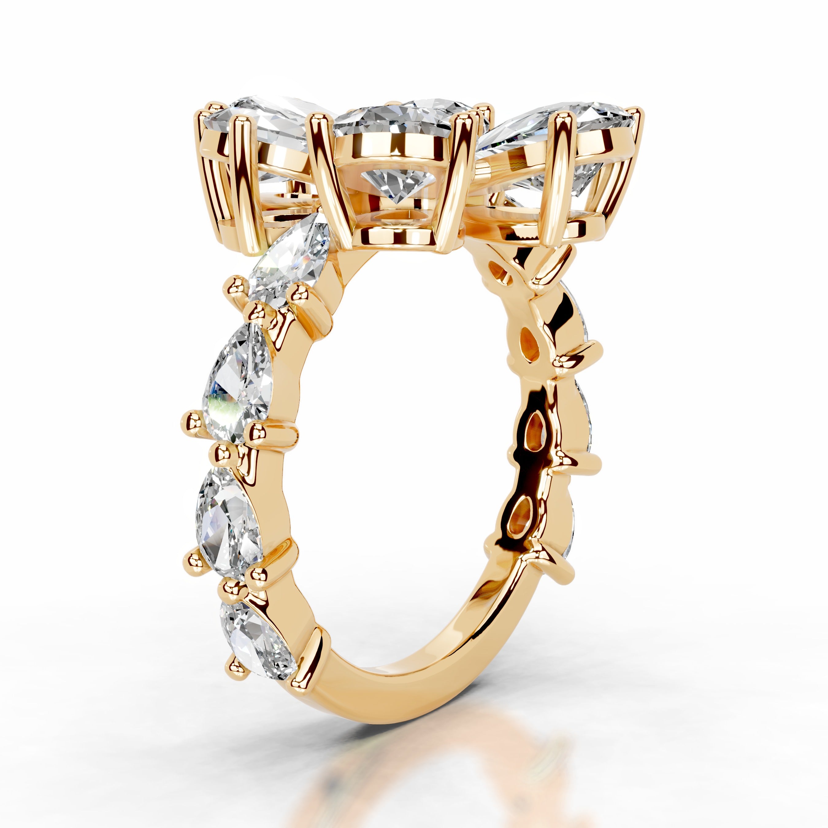Nova Lab Grown Diamond Ring - 18K Yellow Gold