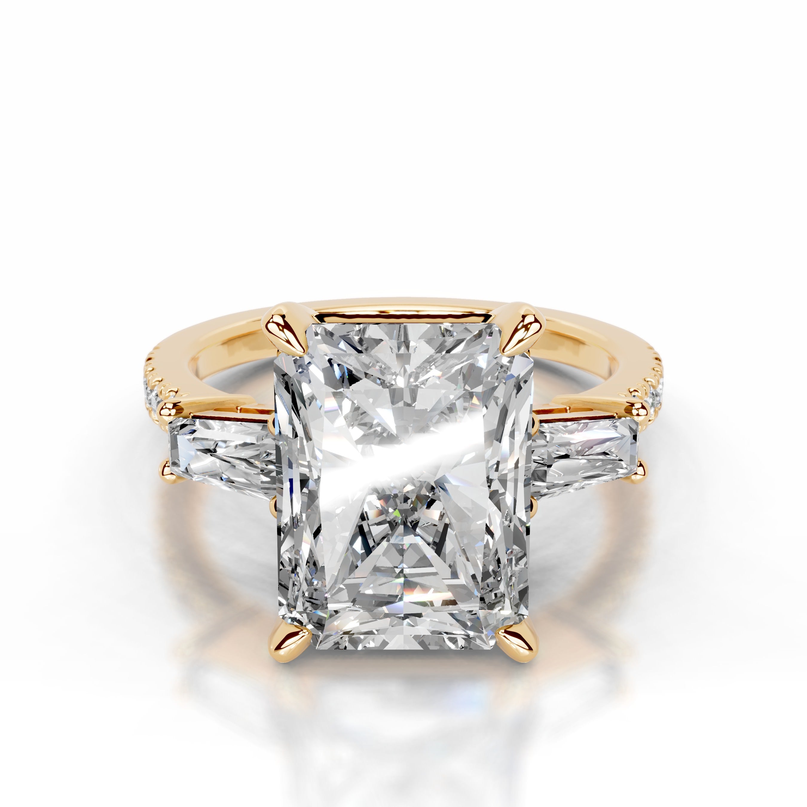 Mun Lab Grown Diamond Ring - 18K Yellow Gold
