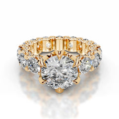 Woong Lab Grown Diamond Ring - 18K Yellow Gold