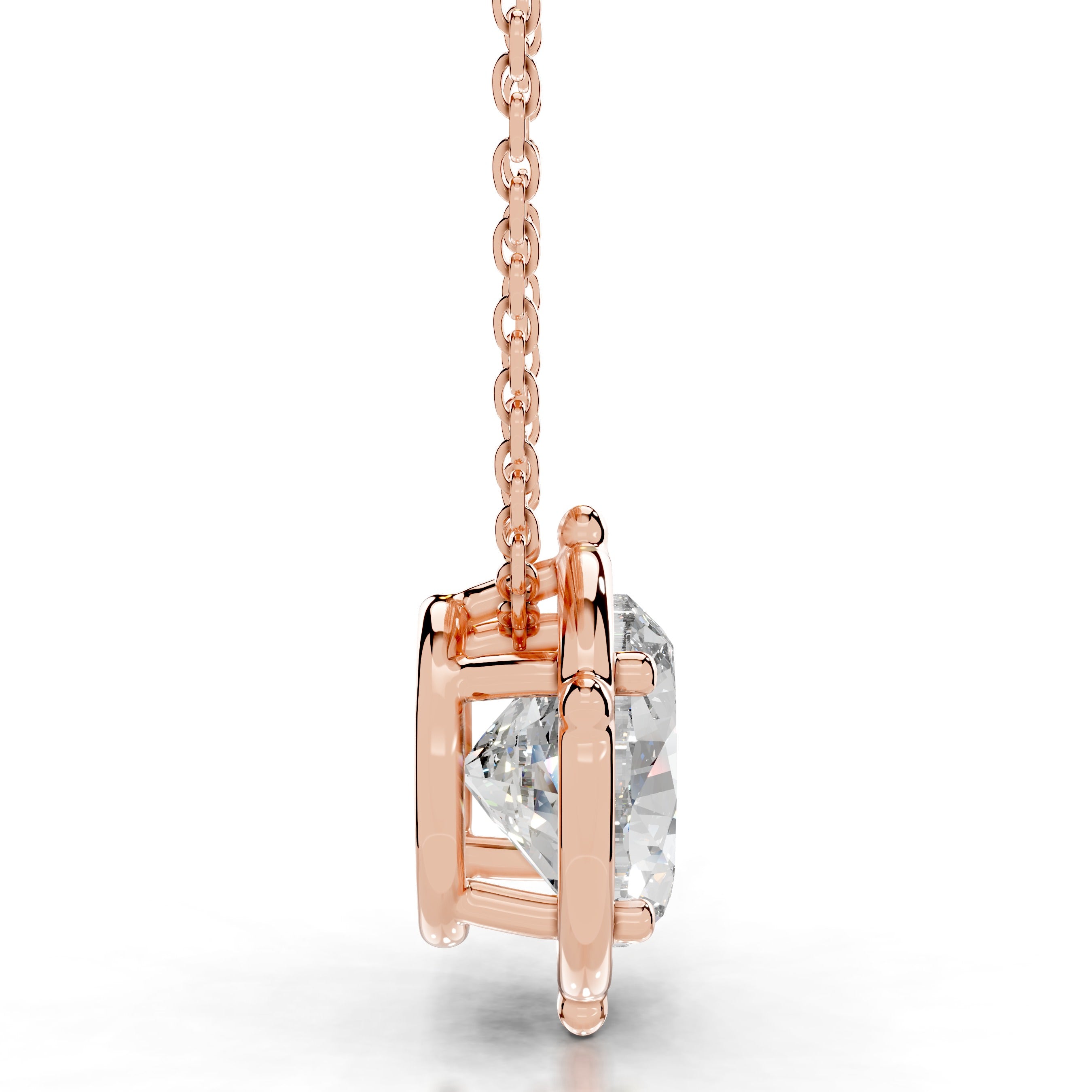 Rooted in Love Lab Grown Diamond Necklace - 14K Rose Gold