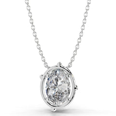 Rooted in Love Lab Grown Diamond Necklace - 18K White Gold