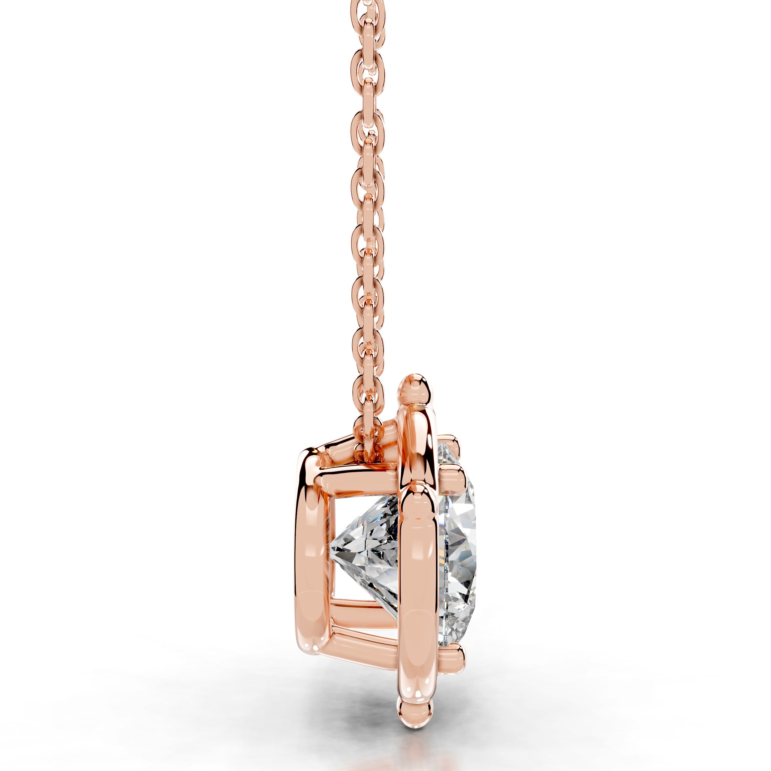 Rooted in Love Lab Grown Diamond Necklace - 14K Rose Gold