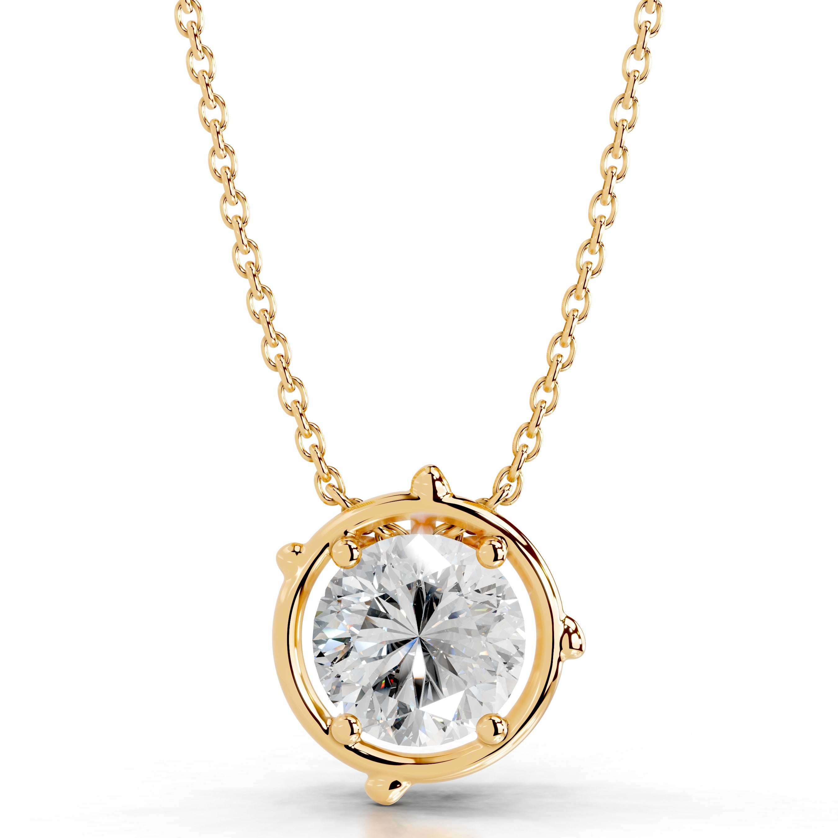 Rooted in Love Lab Grown Diamond Necklace - 18K Yellow Gold