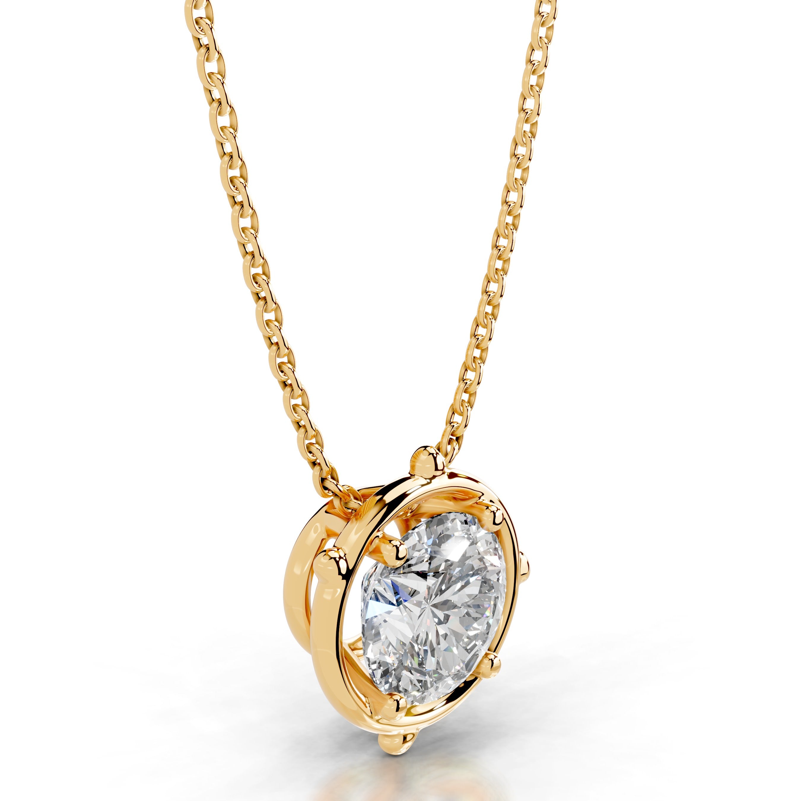 Rooted in Love Lab Grown Diamond Necklace - 18K Yellow Gold