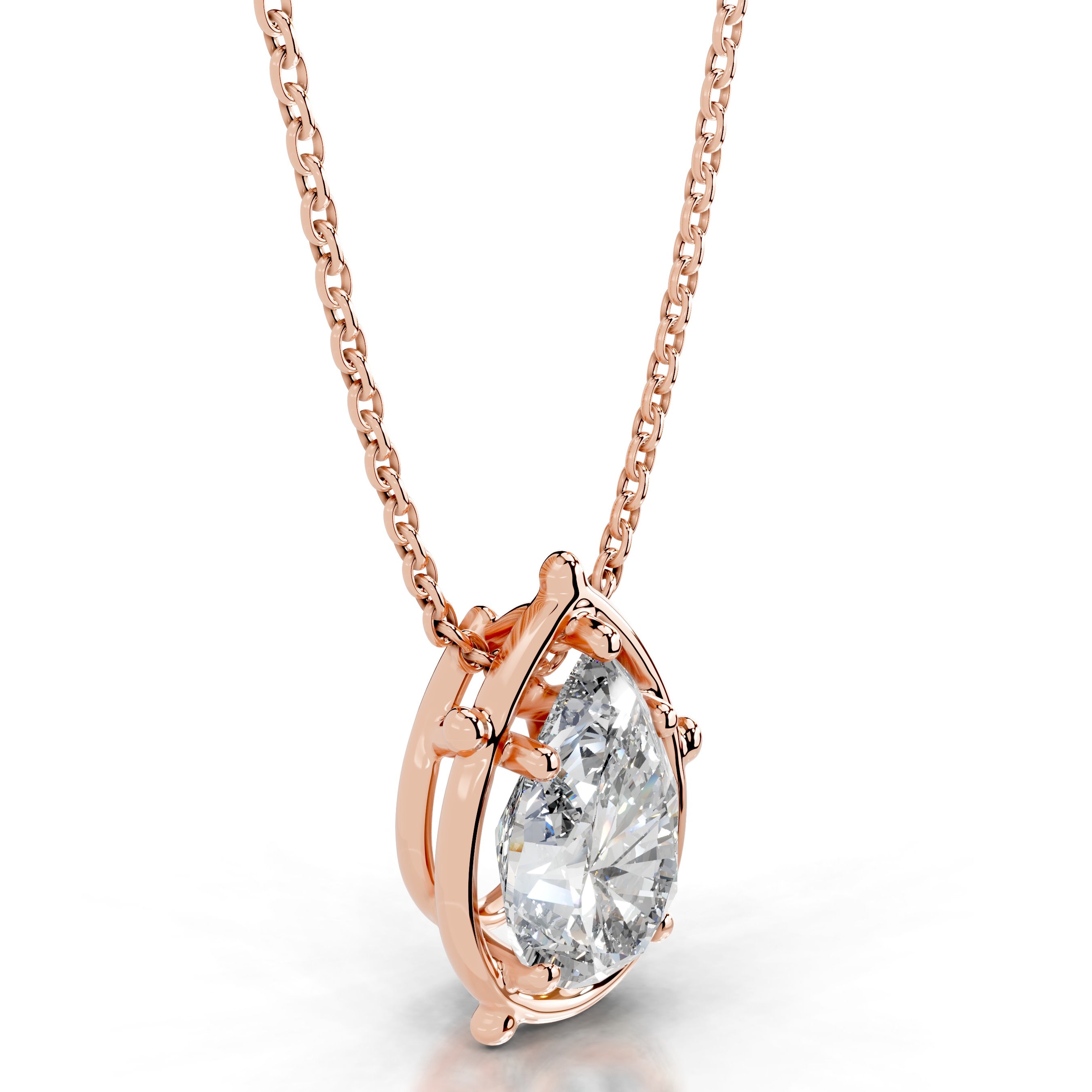 Rooted in Love Lab Grown Diamond Necklace - 14K Rose Gold