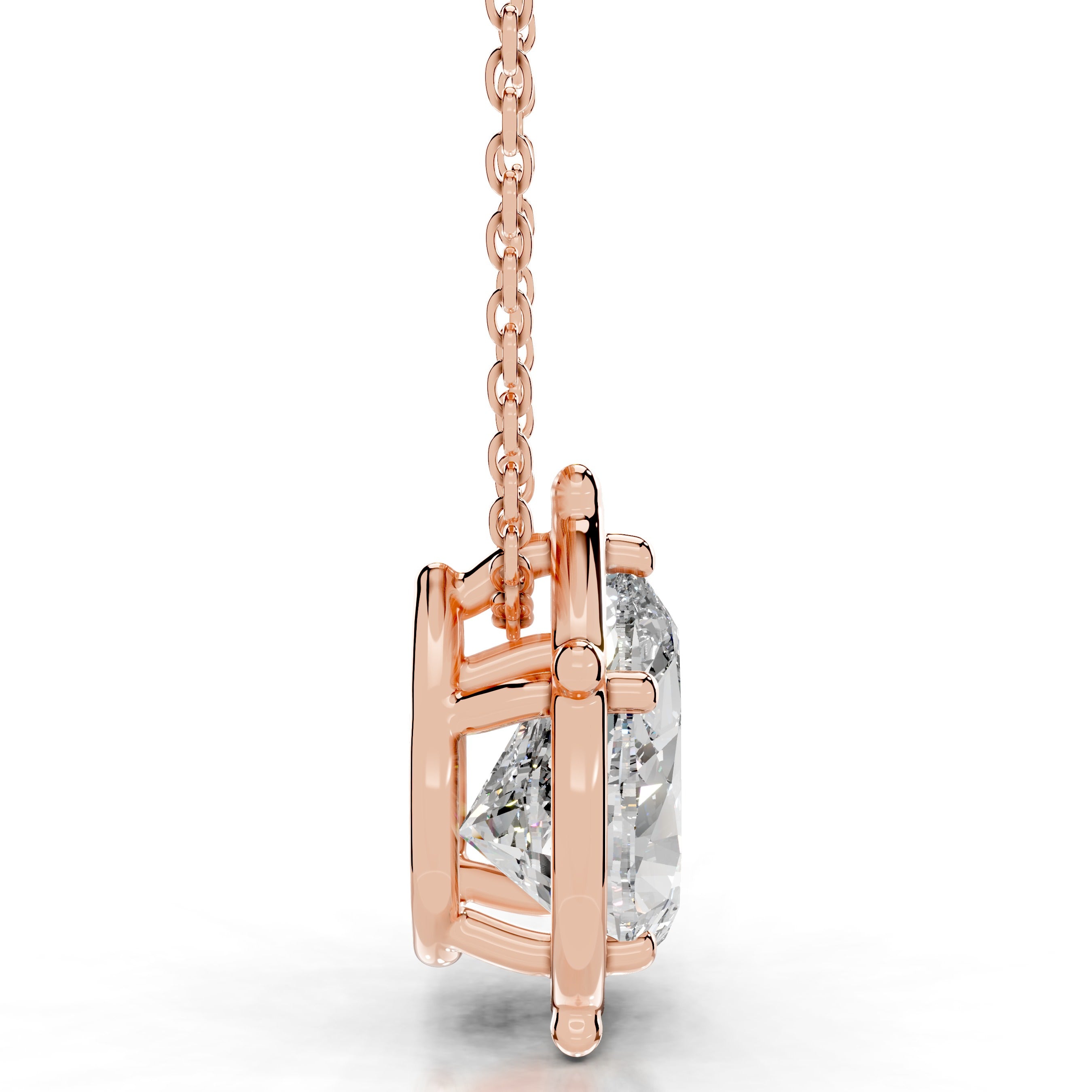 Rooted in Love Lab Grown Diamond Necklace - 14K Rose Gold