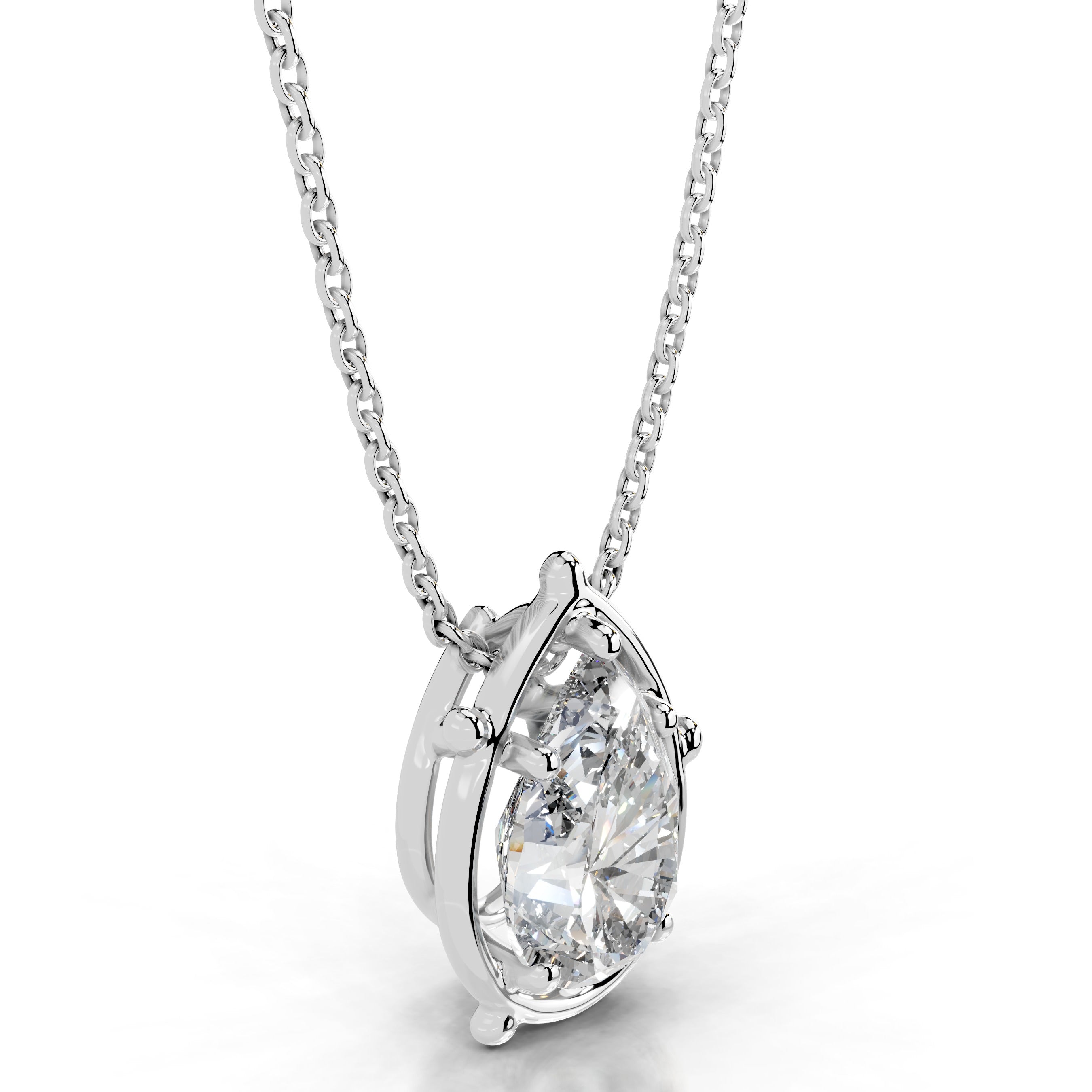 Rooted in Love Lab Grown Diamond Necklace - 14K White Gold