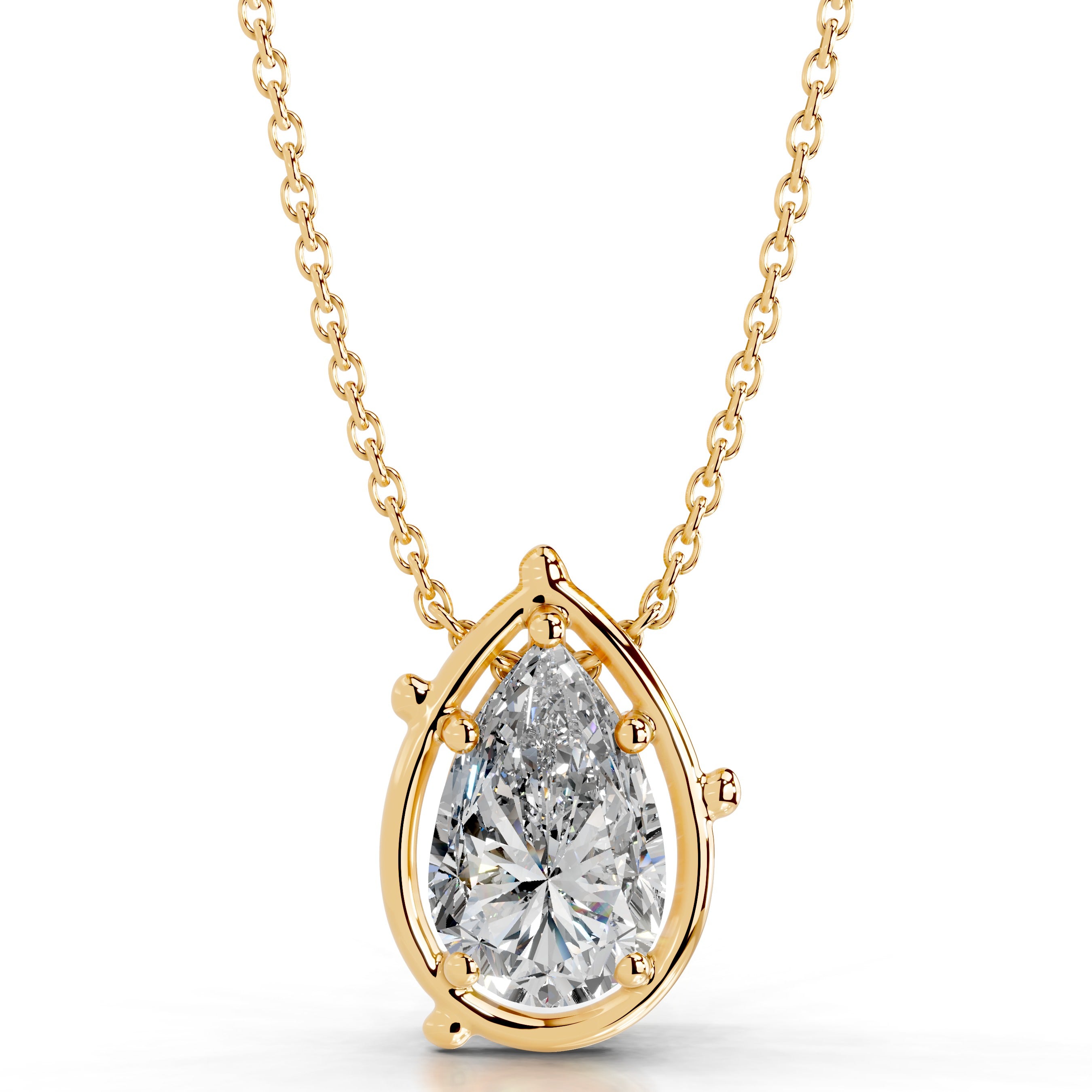 Rooted in Love Lab Grown Diamond Necklace - 18K Yellow Gold