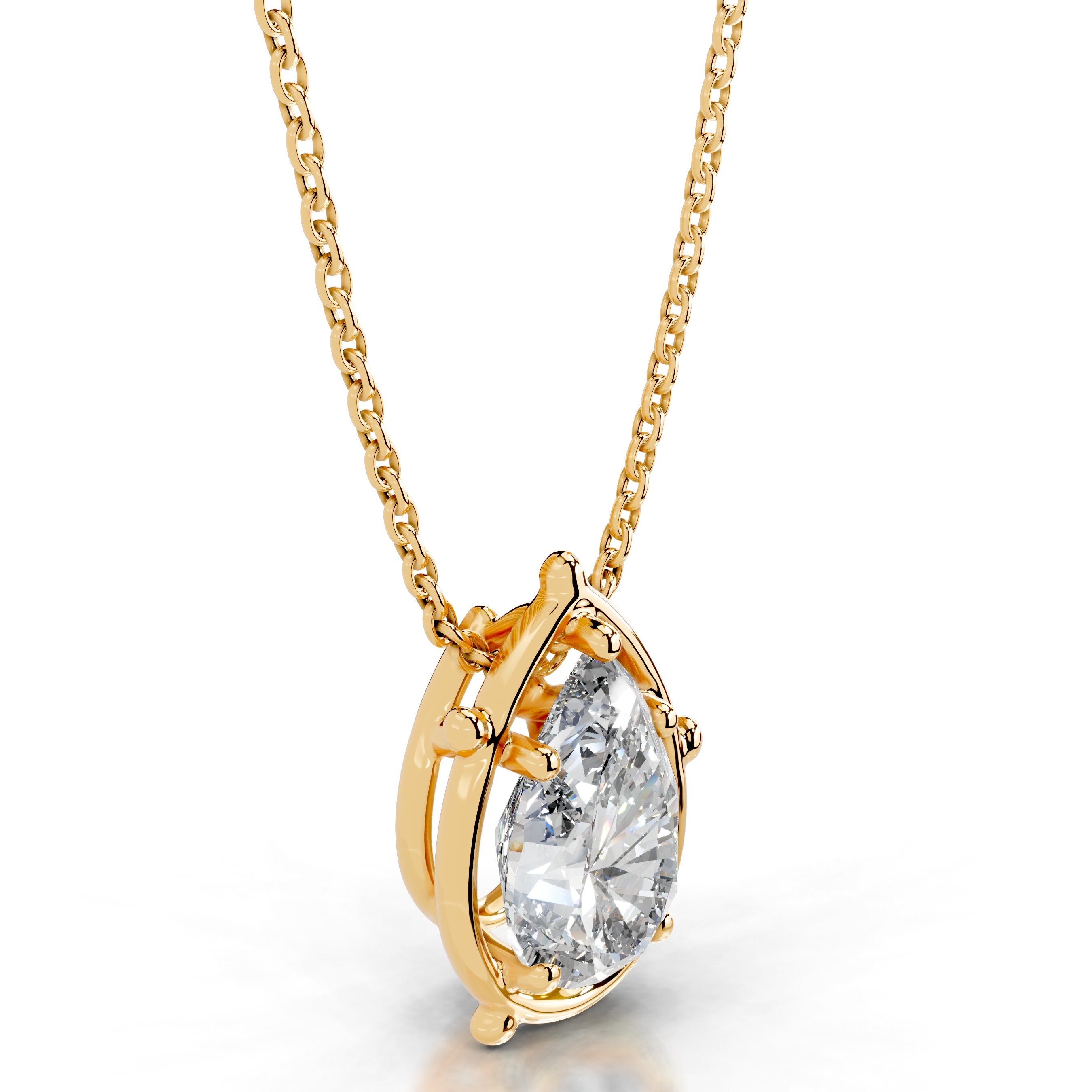 Rooted in Love Lab Grown Diamond Necklace - 18K Yellow Gold