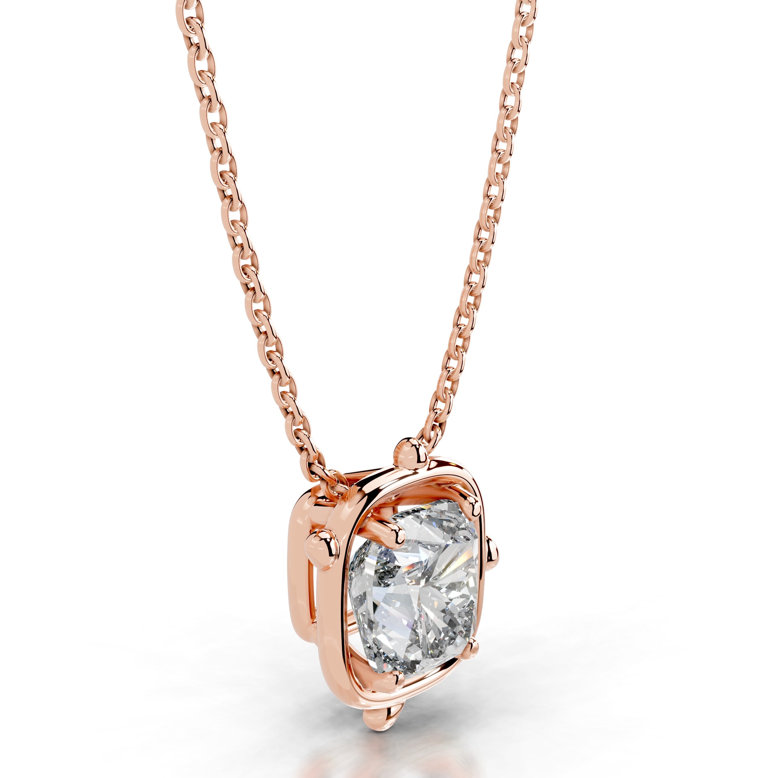 Rooted in Love Lab Grown Diamond Necklace - 14K Rose Gold