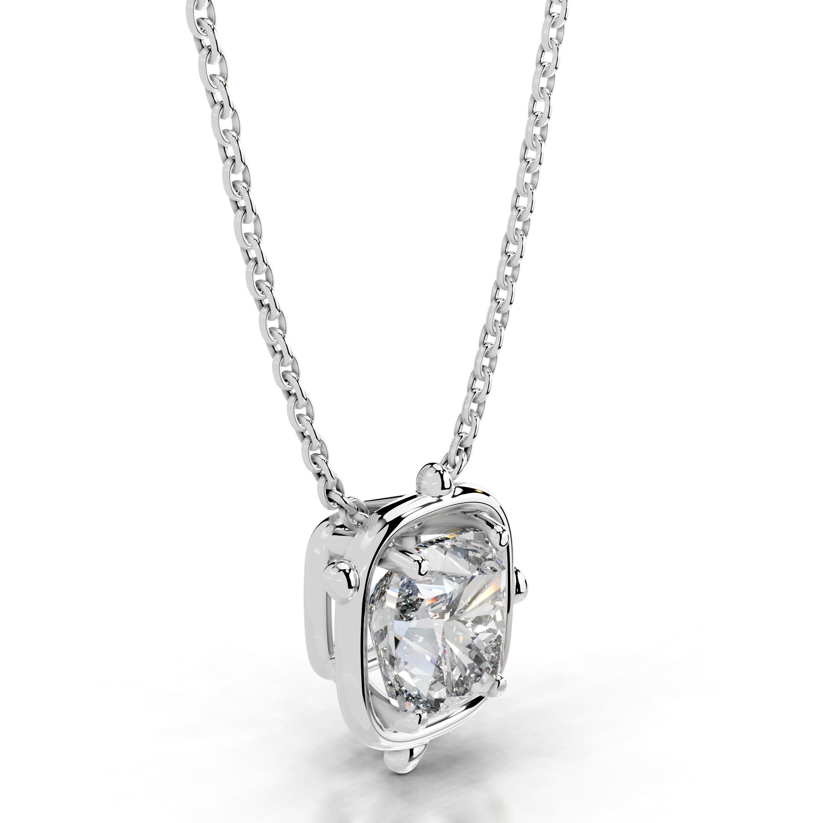 Rooted in Love Lab Grown Diamond Necklace - 14K White Gold